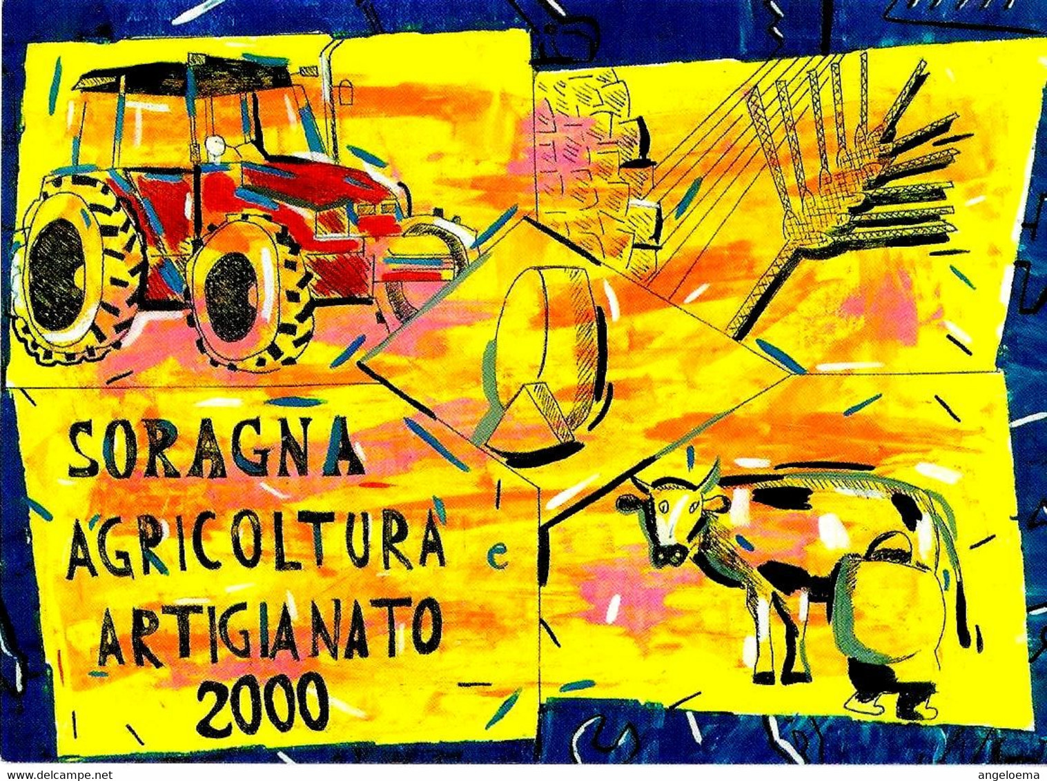 ITALIA ITALY - 2000 SORAGNA (PR) 23^ Mostra Artigianato Agricoltura Commercio (EURO) Su Cartolina Speciale - 3254 - Altri & Non Classificati