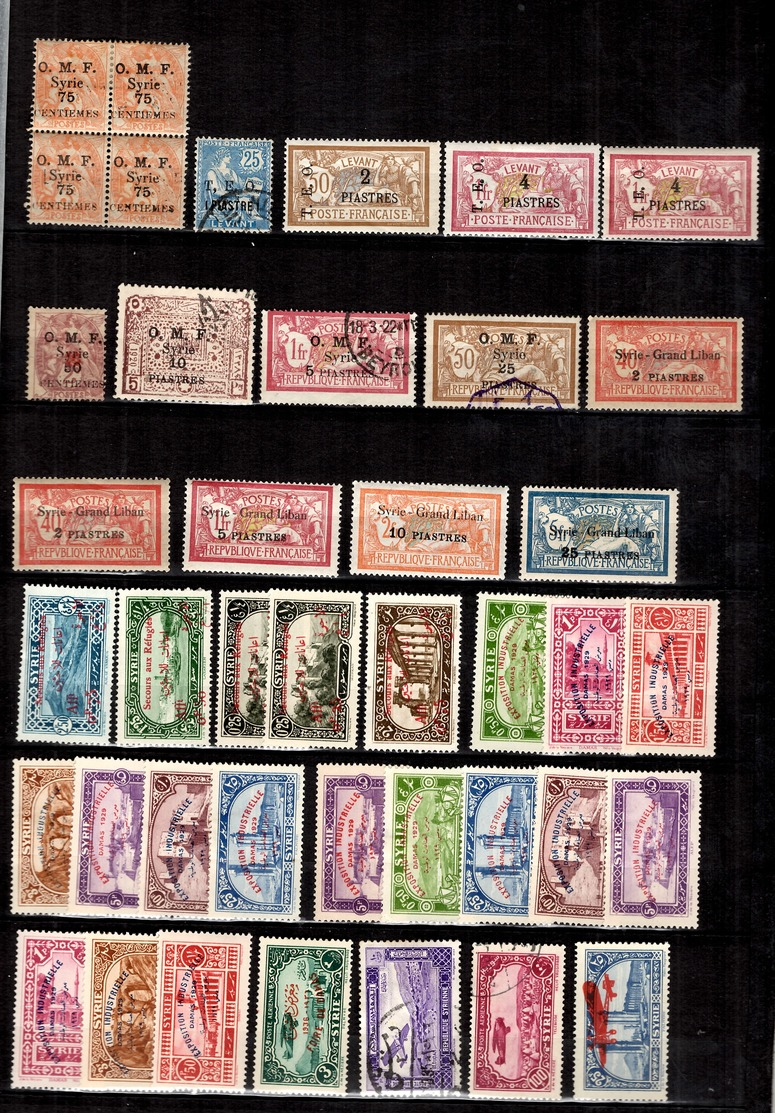 Syrie Française Belle Collection Neufs Et Oblitérés 1920/1945. Bonnes Valeurs. B/TB. A Saisir! - Neufs