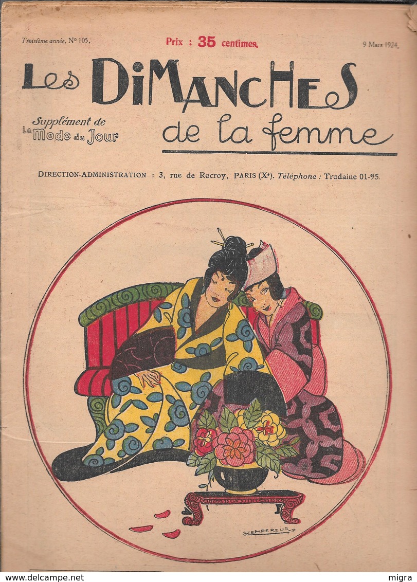 LES DIMANCHES DE LA FEMME - 1924 - 1900 - 1949