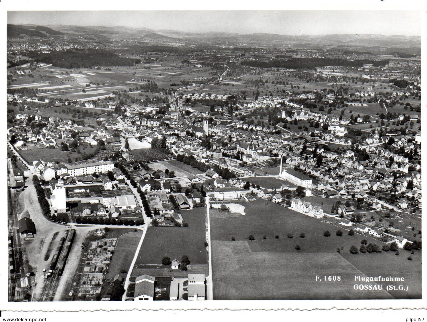 SUISSE - GOSSAU - Flugaufnahme  - Format (10,5X15) - Gossau