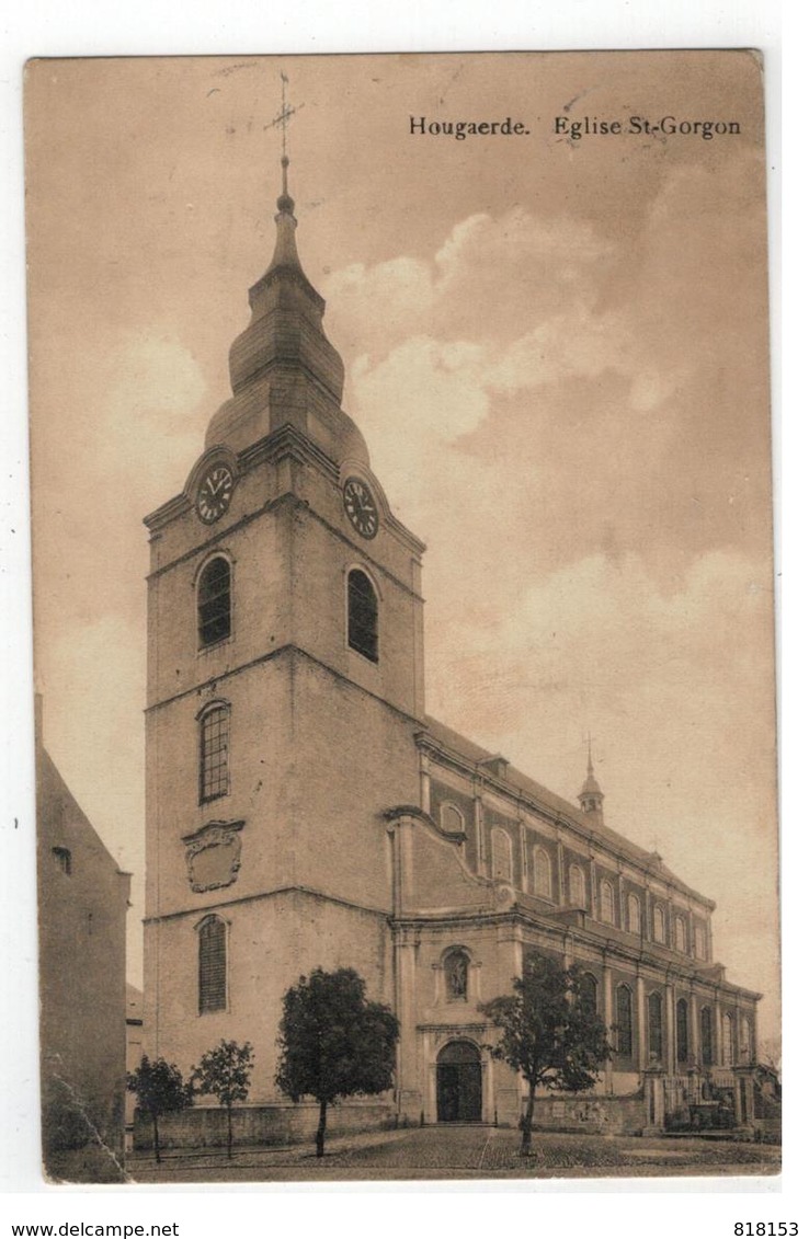 Hoegaarden Hougaerde.  Eglise St-Gorgon 1911 - Hoegaarden