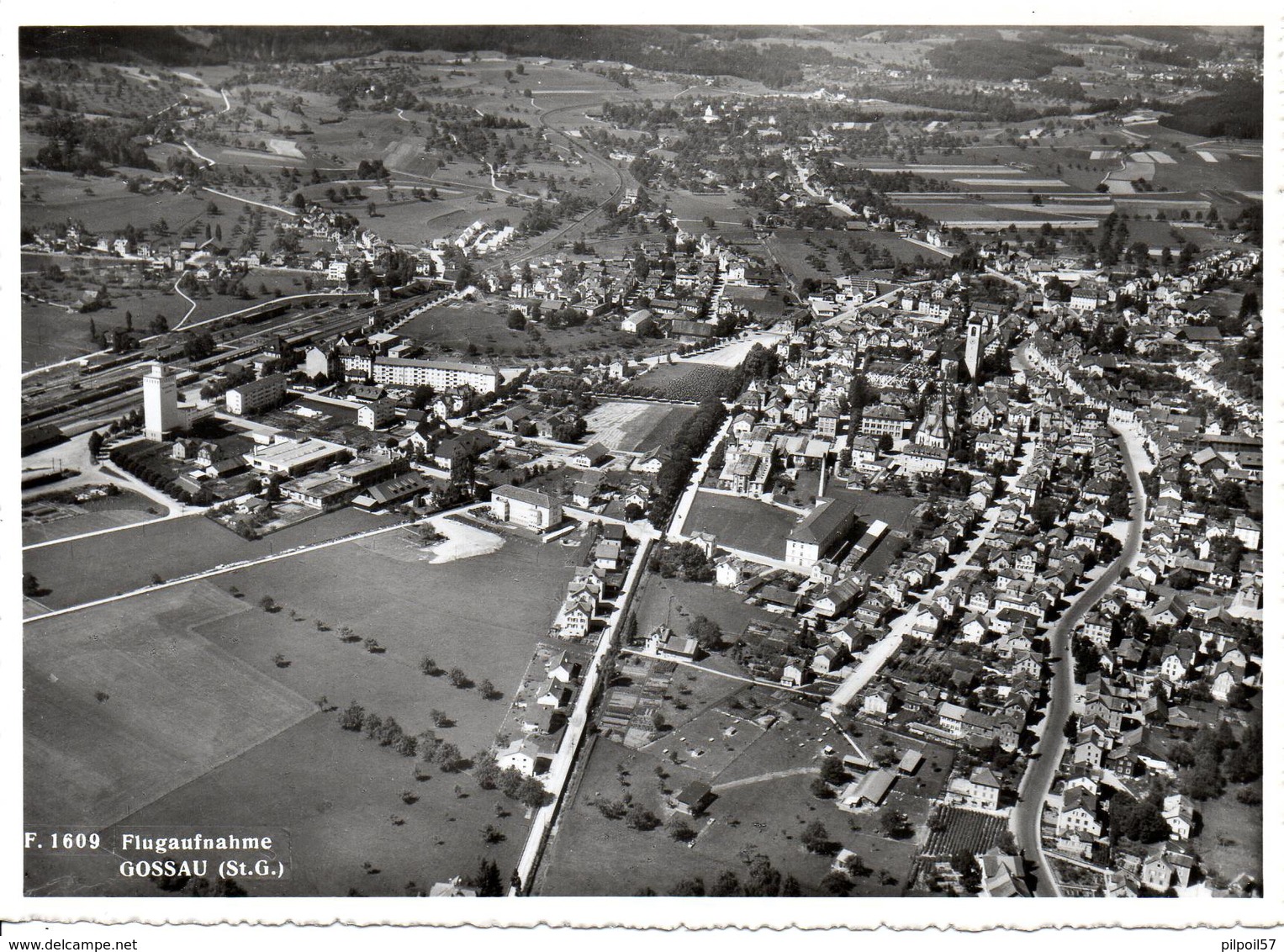 SUISSE - GOSSAU - Flugaufnahme  - Format (10,5X15) - Gossau