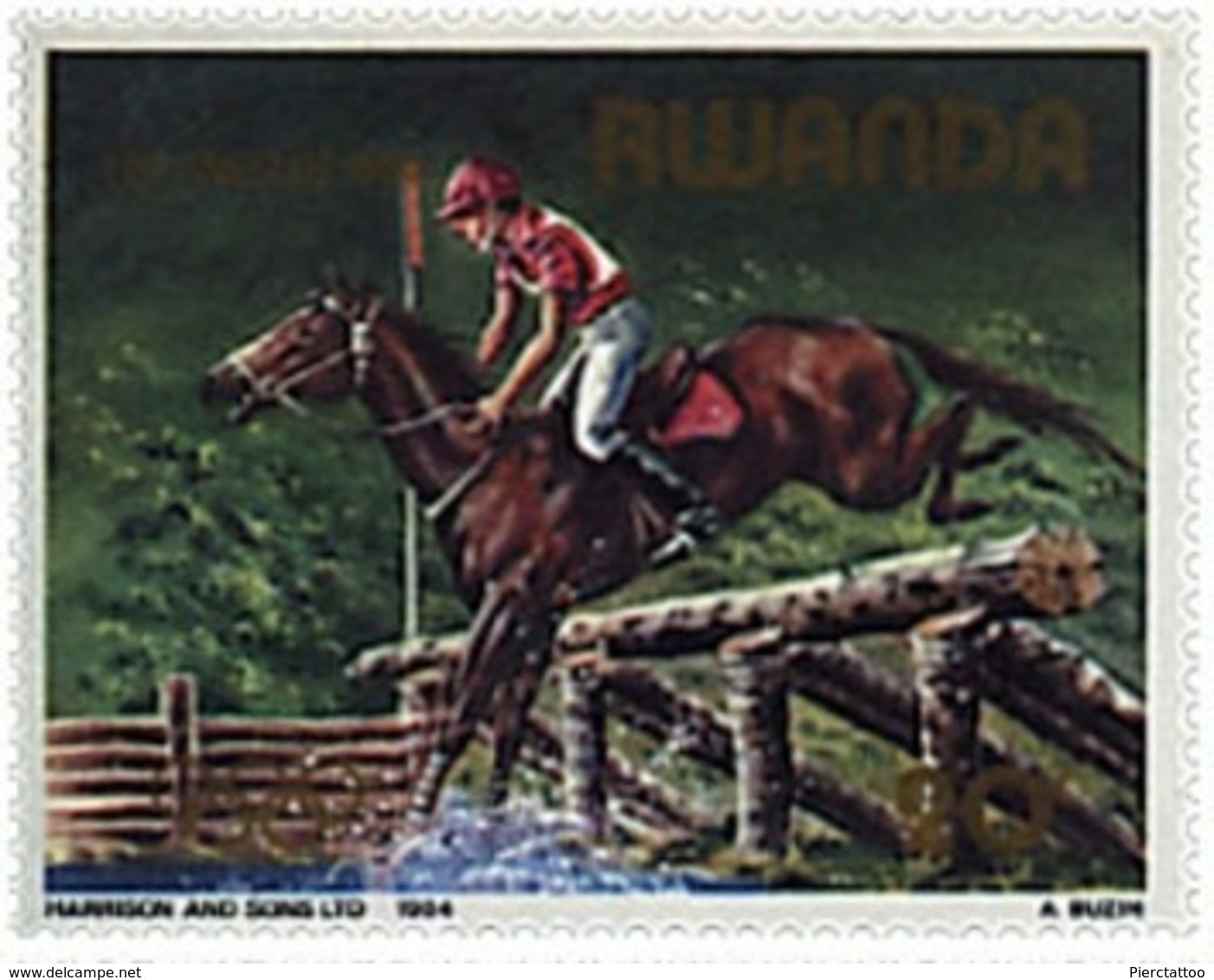 Jeux Olympiques (Équitation/Cheval/Sport) - Rwanda - 1984 - YT 1149 - Unused Stamps