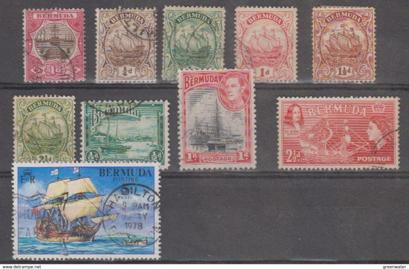 Bermuda Ships 10v Used (see Scan) 42344) - Bermudes