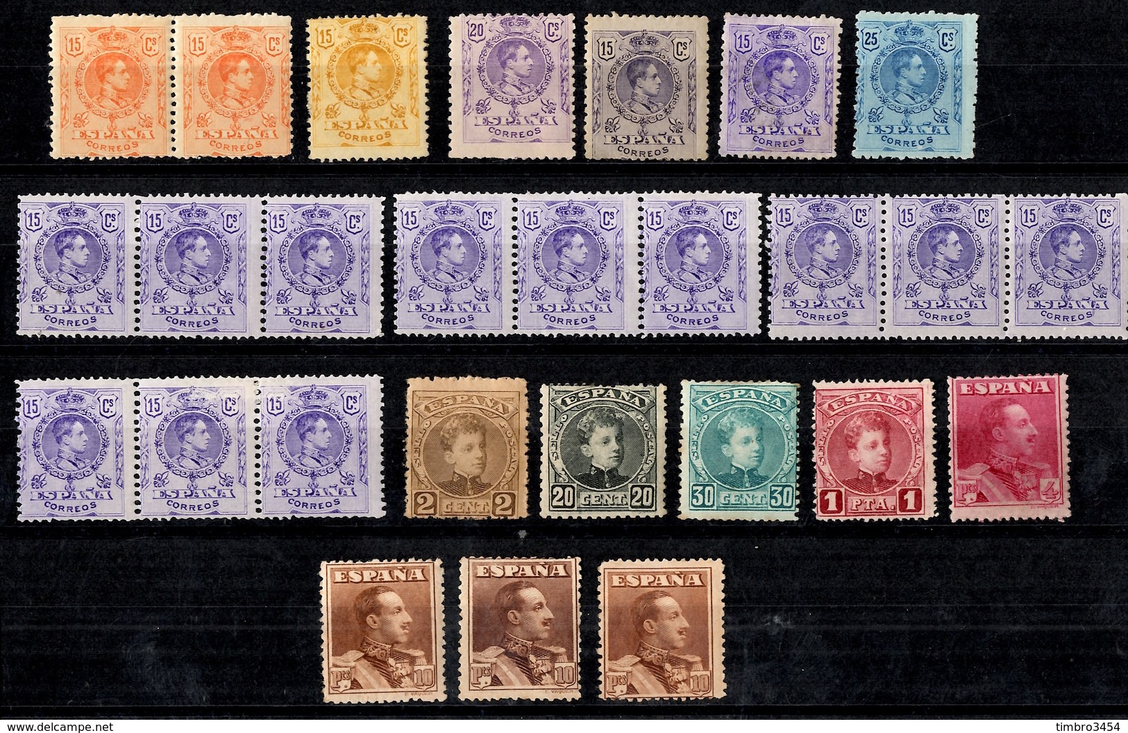 Espagne Belle Petite Collection De Bonnes Valeurs Neufs **/* 1901/1930. B/TB. A Saisir! - Unused Stamps
