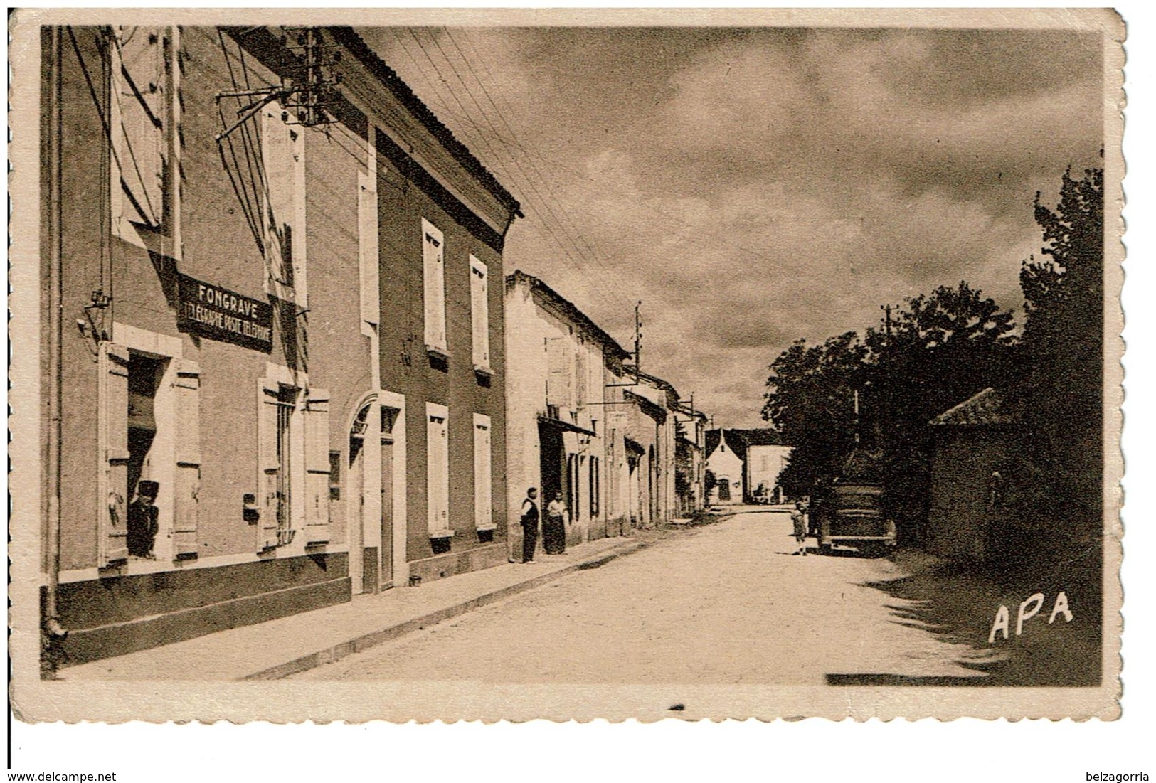 FONGRAVE  -  Rue De La Poste  - ( Télégraphe,Poste,Téléphone,Postier )  - Carte Pas Courante - Autres & Non Classés