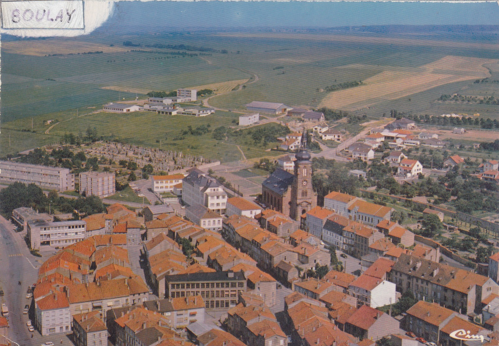 CP - Moselle - Boulay - Vue Générale Aérienne - Combier - Cim. - Boulay Moselle