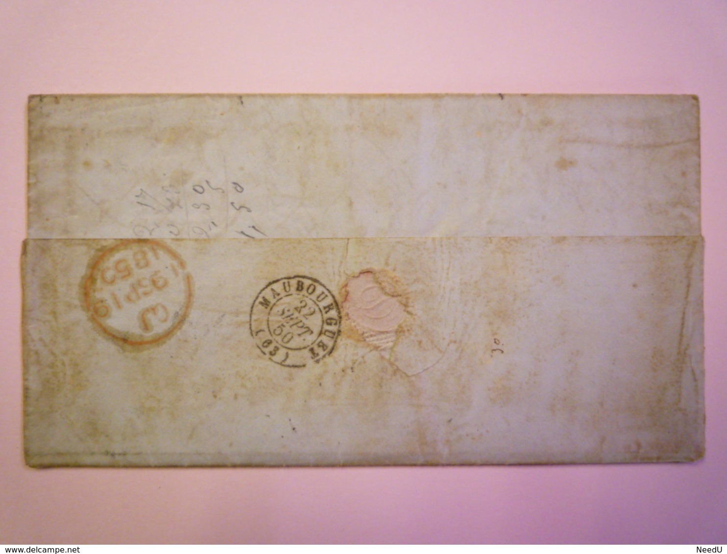 GP 2019 - 854  LETTRE Au Départ De MOULE  (Guadeloupe)  à Destination De MAUBOURGUET  (HP)  1850  RARE  XXXX - Covers & Documents