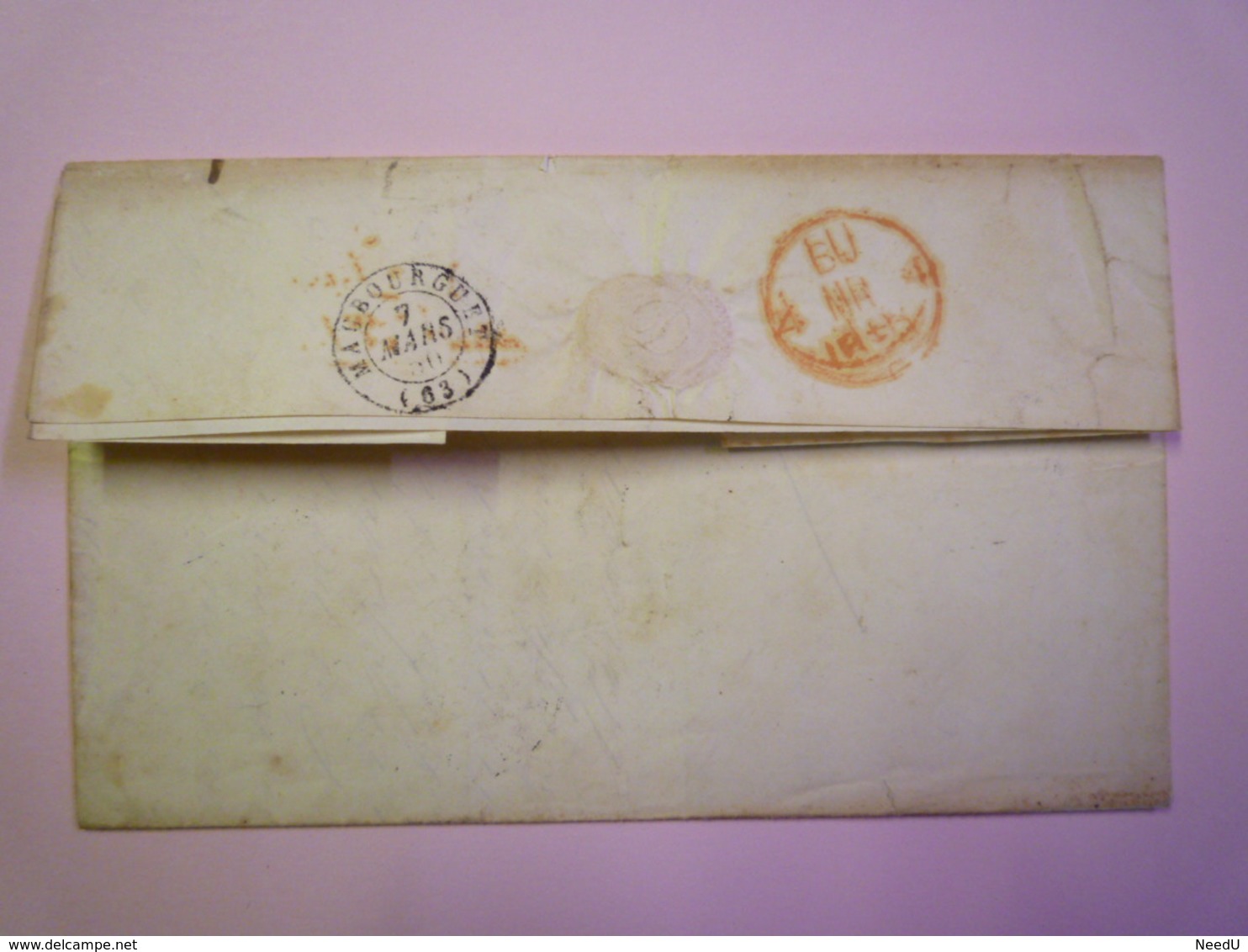 GP 2019 - 855  LETTRE Au Départ De MOULE  (Guadeloupe)  à Destination De MAUBOURGUET  (HP)  1850  RARE  XXXX - Covers & Documents