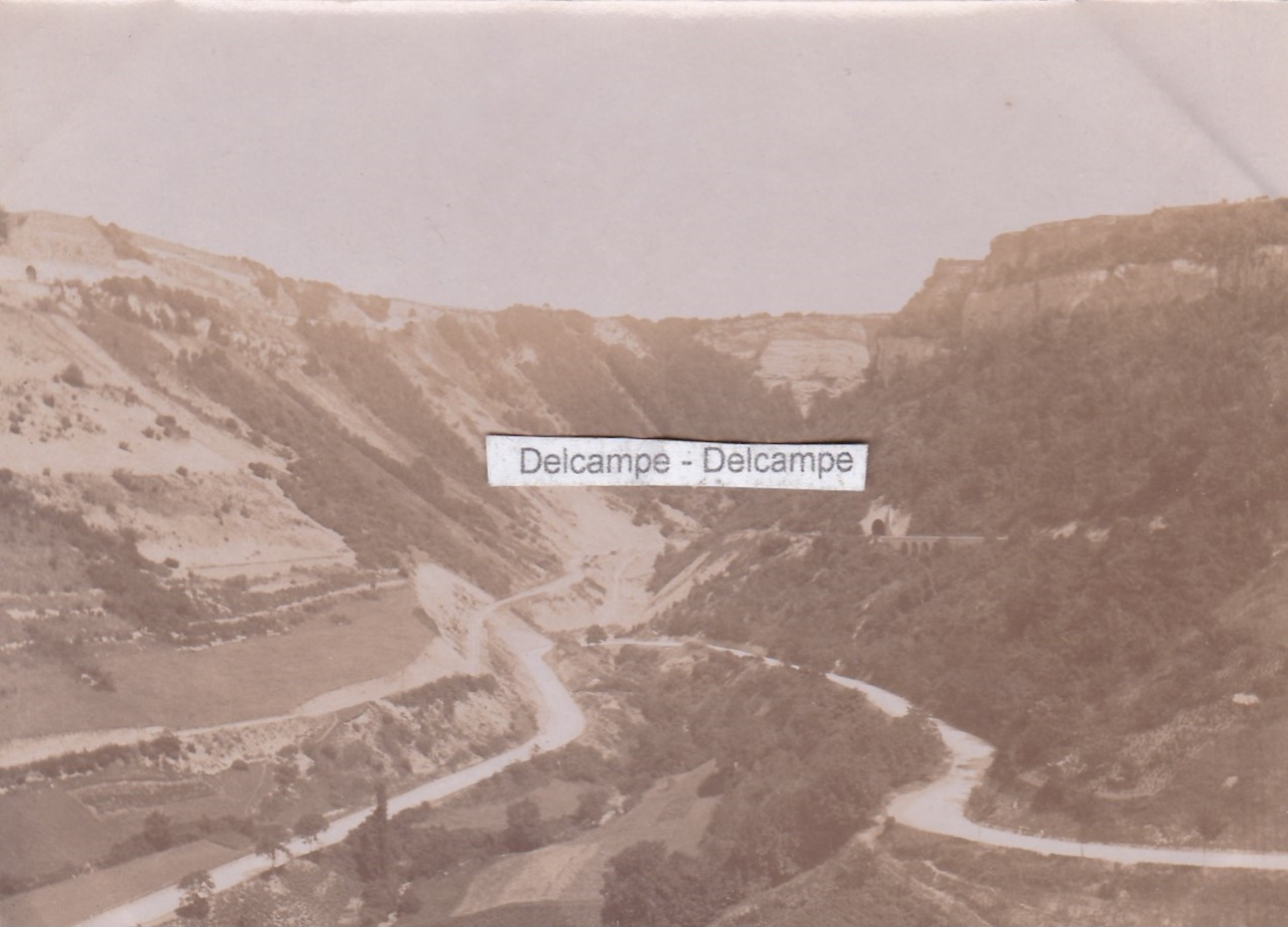 JURA REVIGNY 1890/1900 - Photo Originale De La Vallée Et La Ligne De Tramway - Lieux