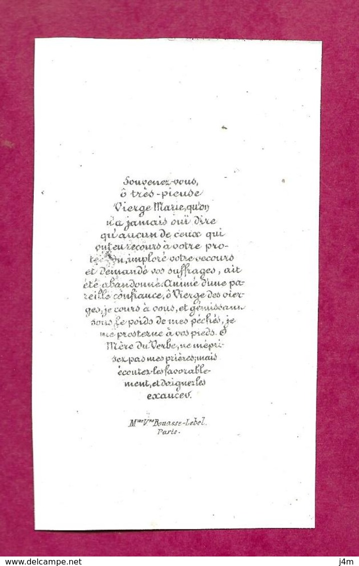 IMAGE PIEUSE De 1850..édit Vve Bouasse Lebel..."Soyez Mon Doux Ami Très SAINT COEUR De MARIE" - Santini