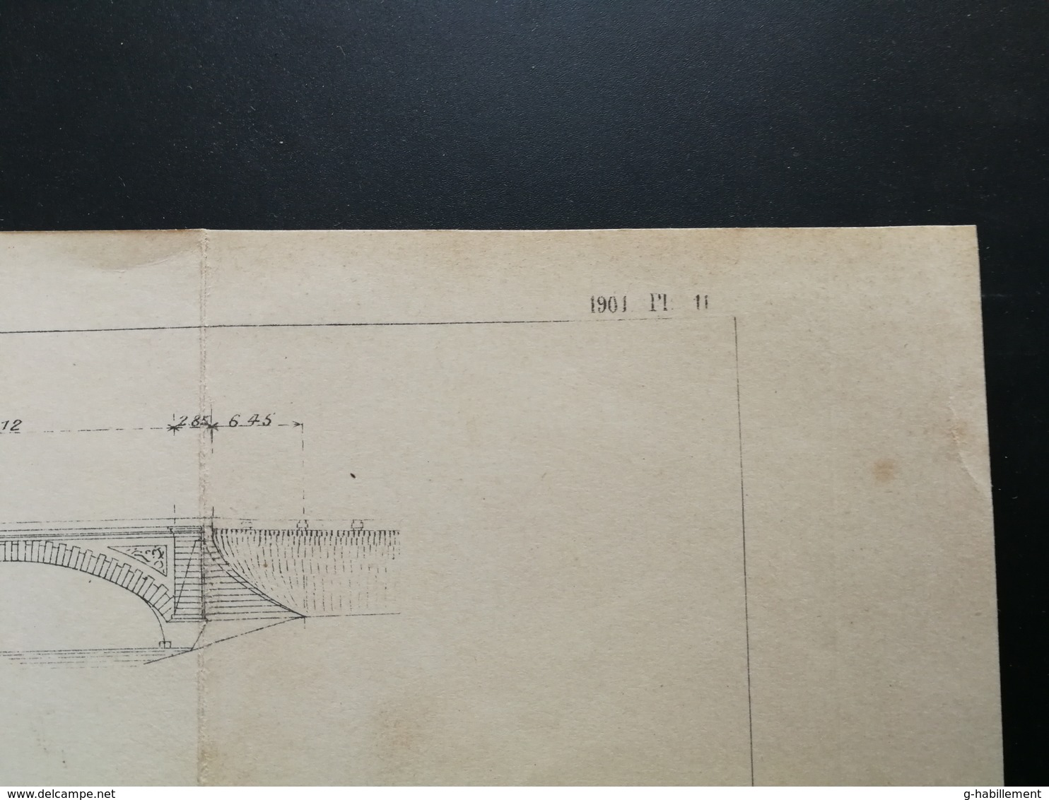 ANNALES PONTS Et CHAUSSEES (Dep 71 ) - Plan Du Pont De Navilly - 1901 (CLB98) - Travaux Publics