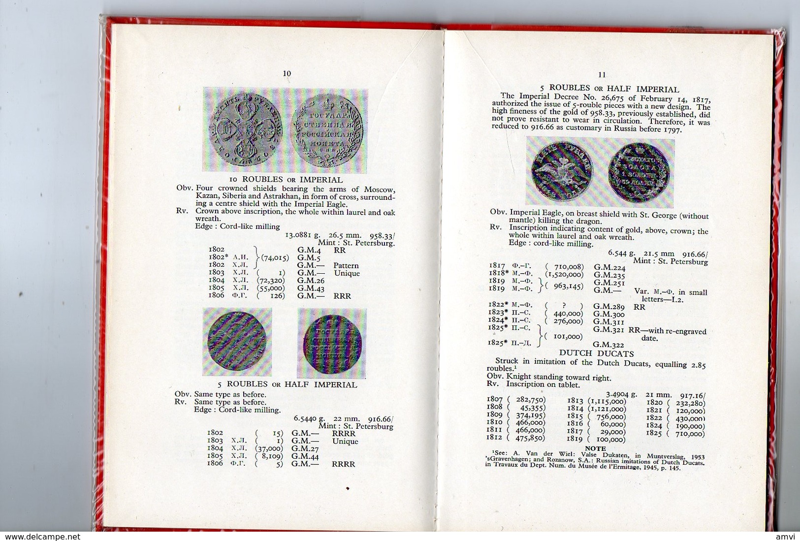 E03 - Russian Gold Coins - 1962 - 40 Pages - Books & Software