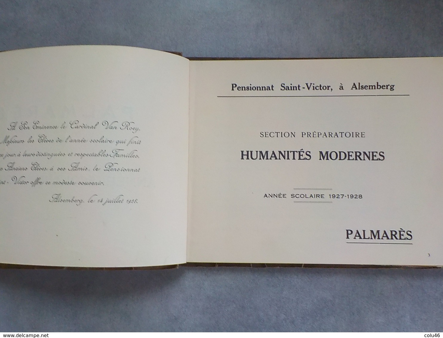 1927-28 Alsemberg Palmarès Pensionnat Saint-Victor Nombreuses Photos 93 Pages école étudiants Enseignement Beersel - Beersel