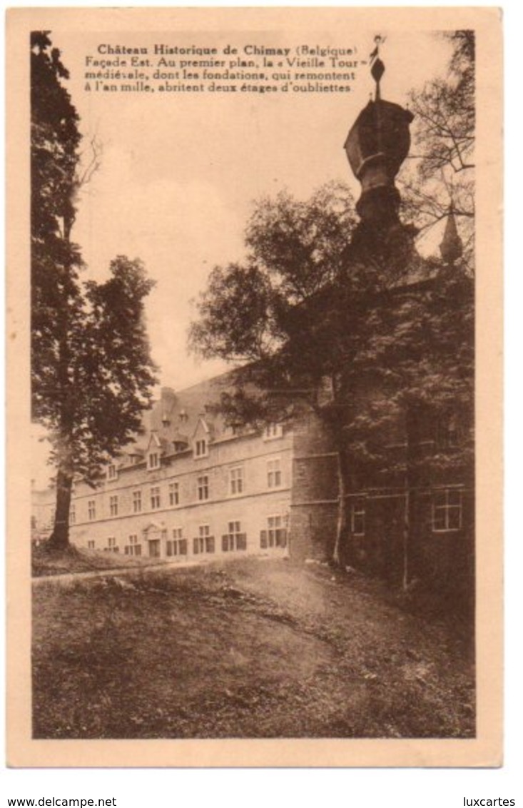 CHATEAU HISTORIQUE DE CHIMAY. FACADE EST - Chimay