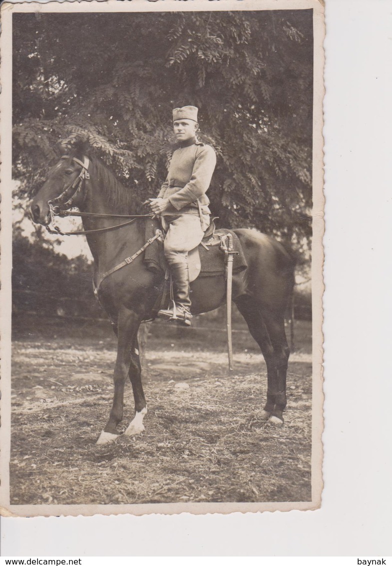 SERBIA , KINGDOM OF YUGOSLAVIA  ~ SERBIAN ARMY  --  KADETT, BAJONETT, SABEL, HORSE  ~ ORIGINAL PHOTO   ~ PC FORMAT - Sonstige & Ohne Zuordnung