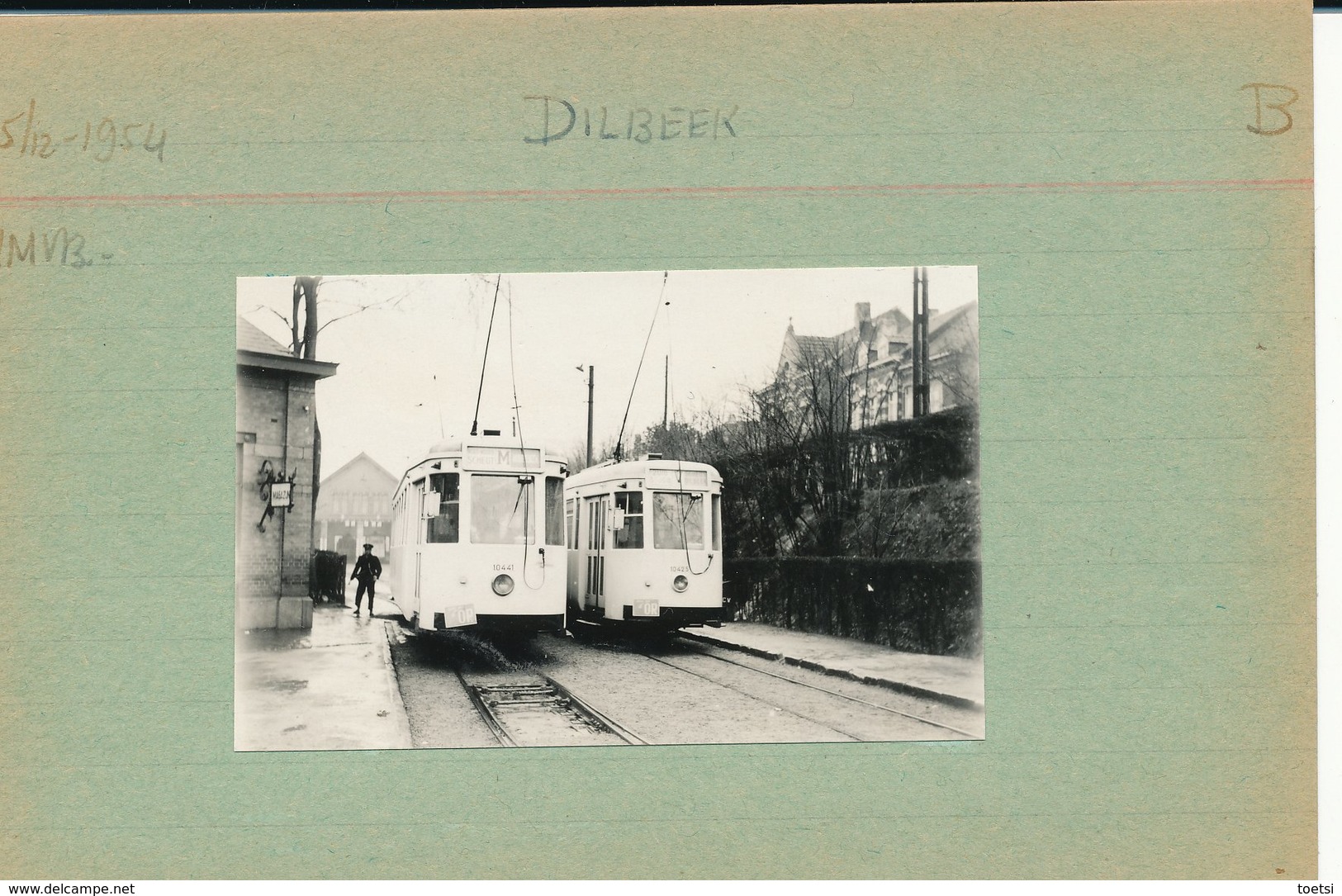 DILBEEK  FOTO PHOTO 8.5 X 5 CM TRAM VICINAL TRAMWAY - Dilbeek