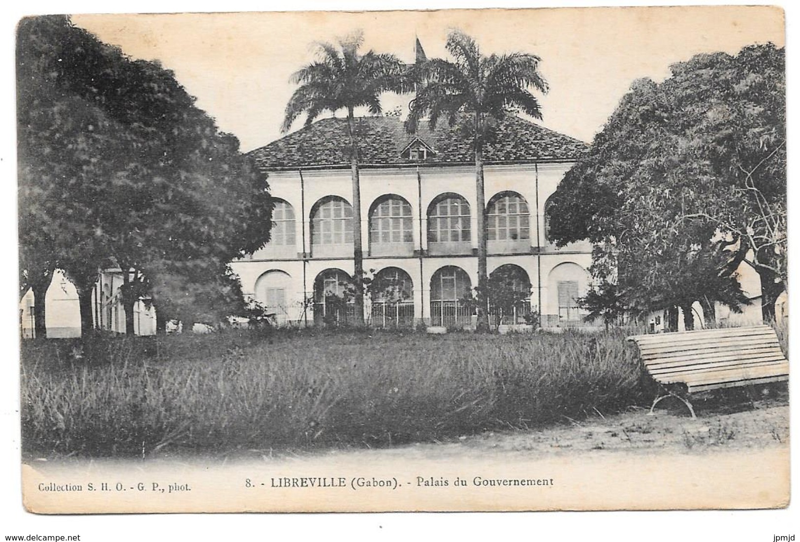 LIBREVILLE (Gabon) - Palais Du Gouvernement - Collection S.H.O. - G.P. Phot. N° 8 - Gabon