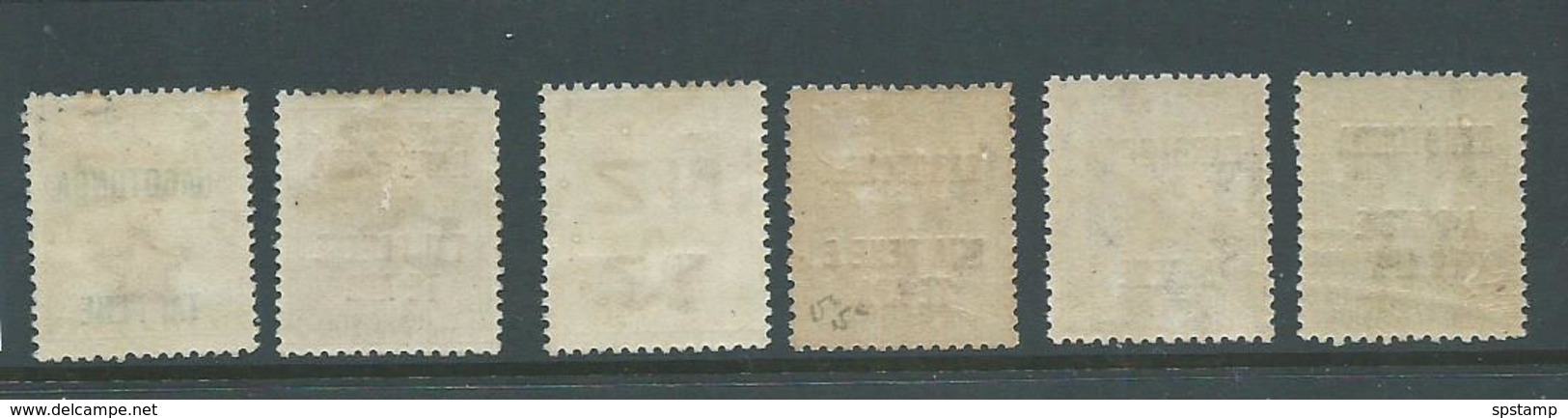 Cook Islands 1919 Overprints On New Zealand Part Set Of 6 Mint , Imperfections - Cook Islands