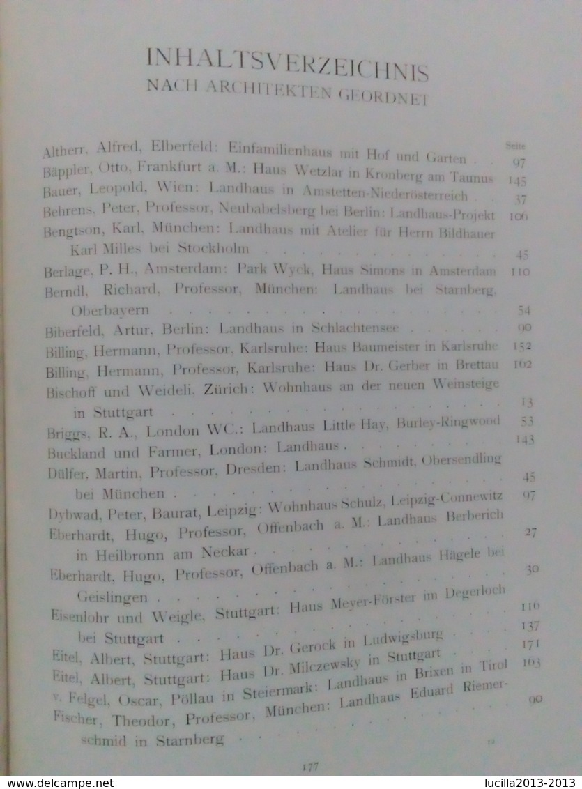 Architektur (Haenel Und Tscharmann) Das  Einzel Wohnhaus Der Neuzeit  1913 / Architettura Di ( Haenel E Tscharmann) - School Books