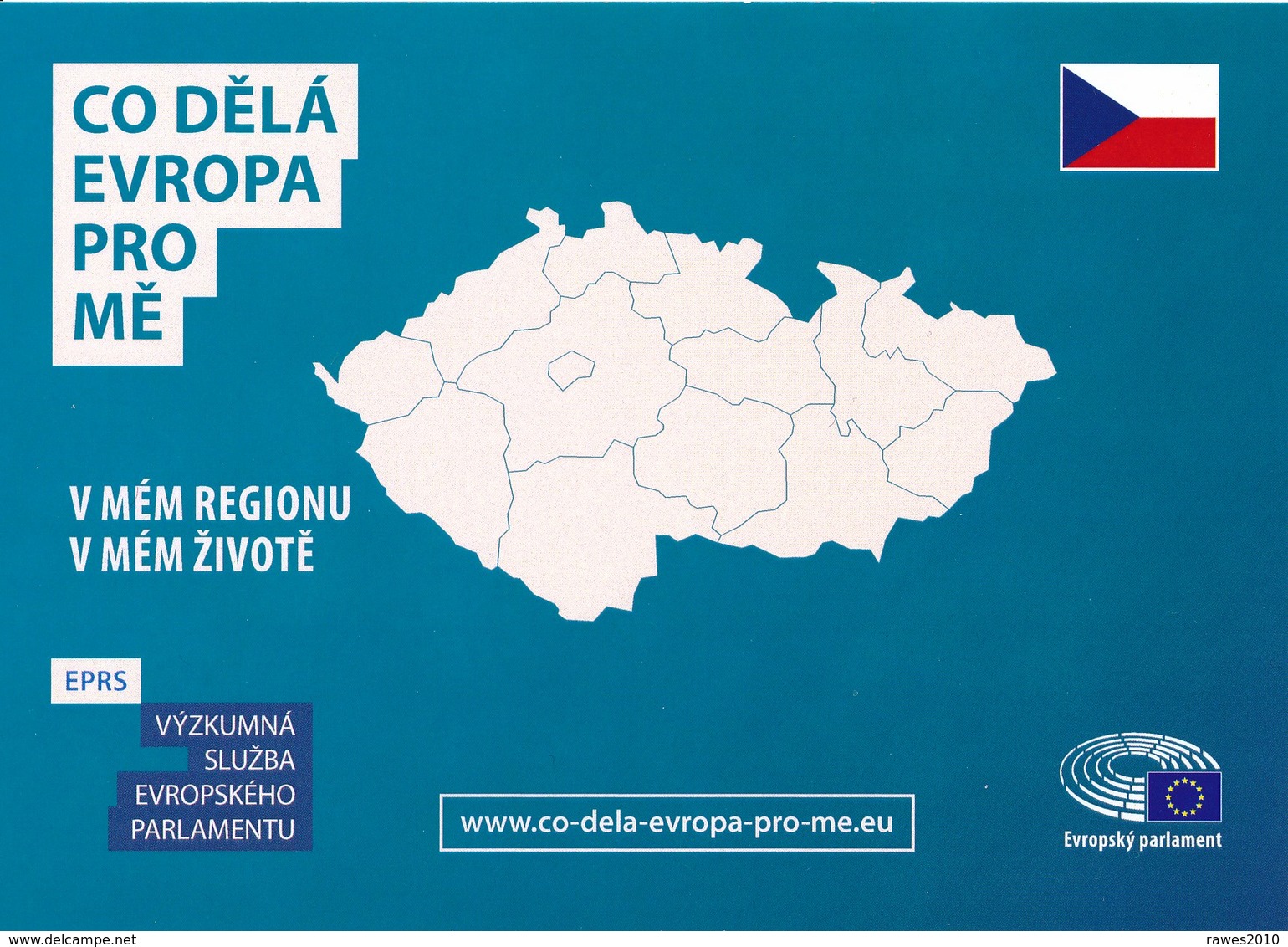 AK Tschechien 2019 EU - Mitgliedschaft + Landkarte + Fahne - Ausgabe Des EU-Parlamentes Brüssel Zur Europawahl - European Community