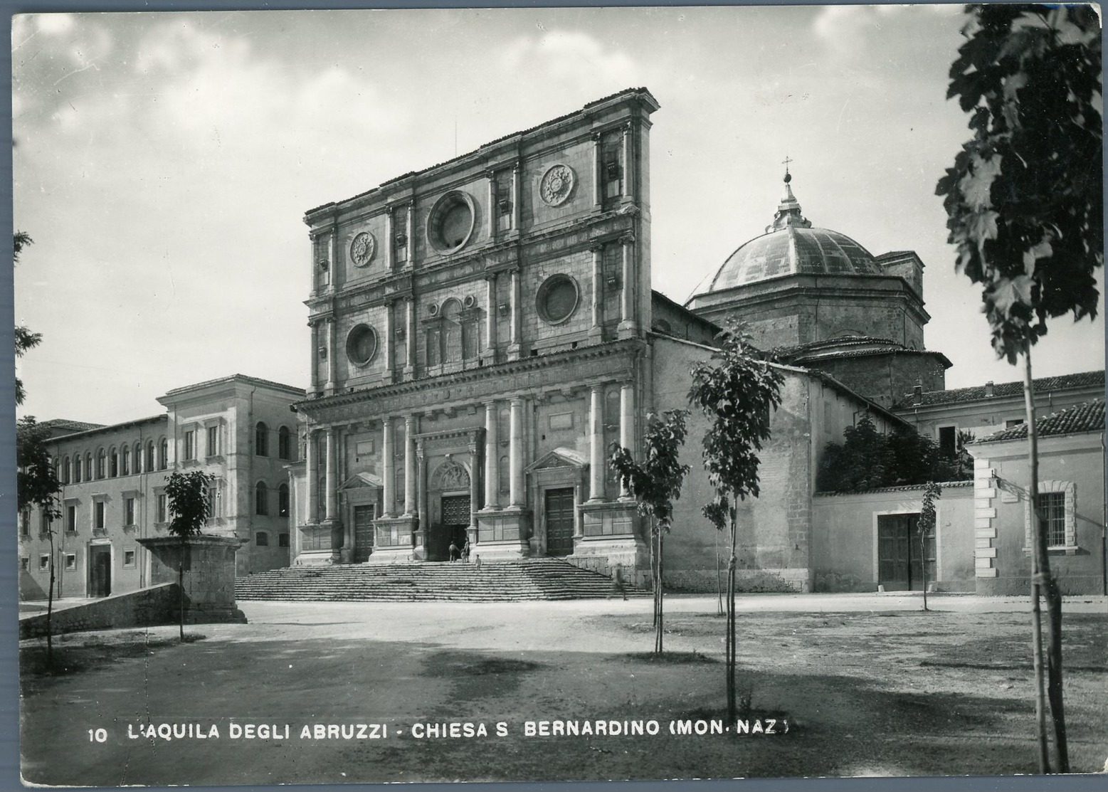 °°° Cartolina N. 568 L'aquila Degli Abruzzi Chiesa S. Bernardino Nuova °°° - L'Aquila