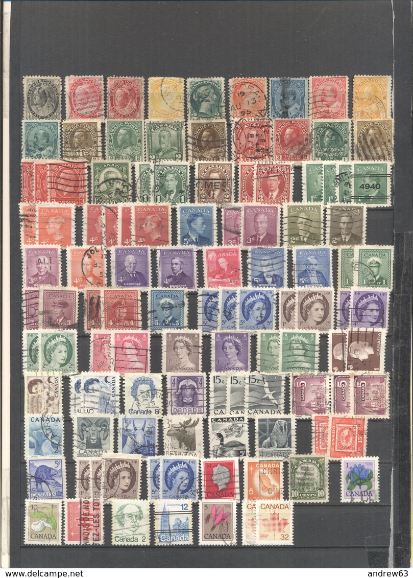 CANADA - Piccola Collezione - Lotto - Accumulo - Vrac - 184 Francobolli - Usati - Lots & Kiloware (mixtures) - Max. 999 Stamps