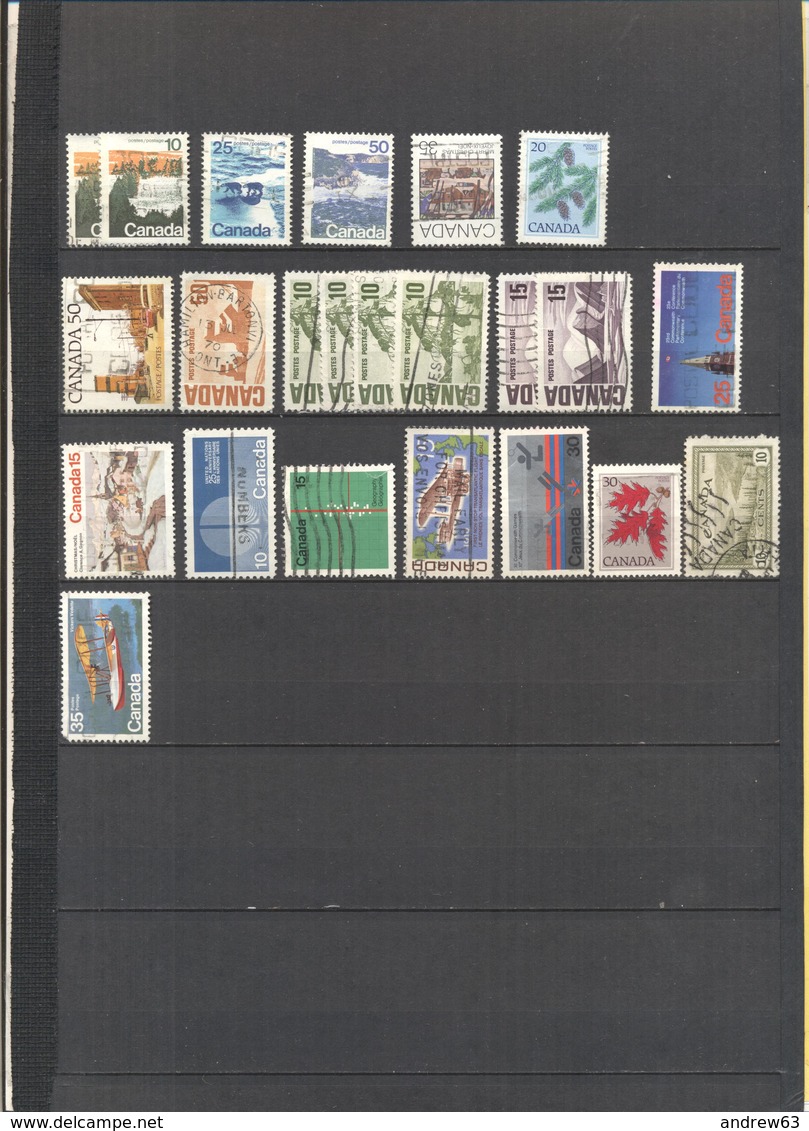 CANADA - Piccola Collezione - Lotto - Accumulo - Vrac - 184 Francobolli - Usati - Lots & Kiloware (mixtures) - Max. 999 Stamps