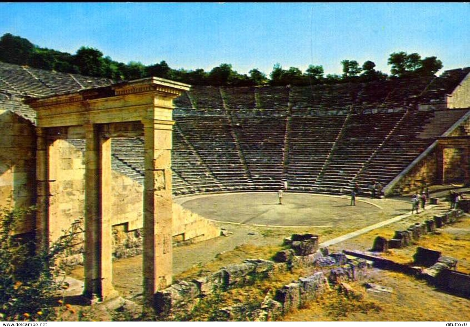 Epidauro - Il Teatro Antico - Formato Grande Viaggiata Mancante Di Affrancatura – E 9 - Grecia