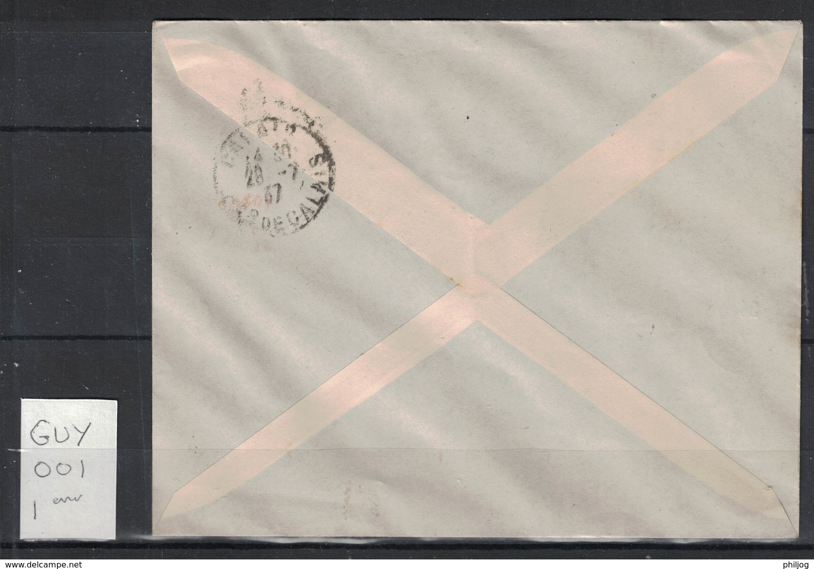 Guyane - French Guiana - Yvert 143-148 Sur Lettre - Scott#162-167 On Cover - Brieven En Documenten