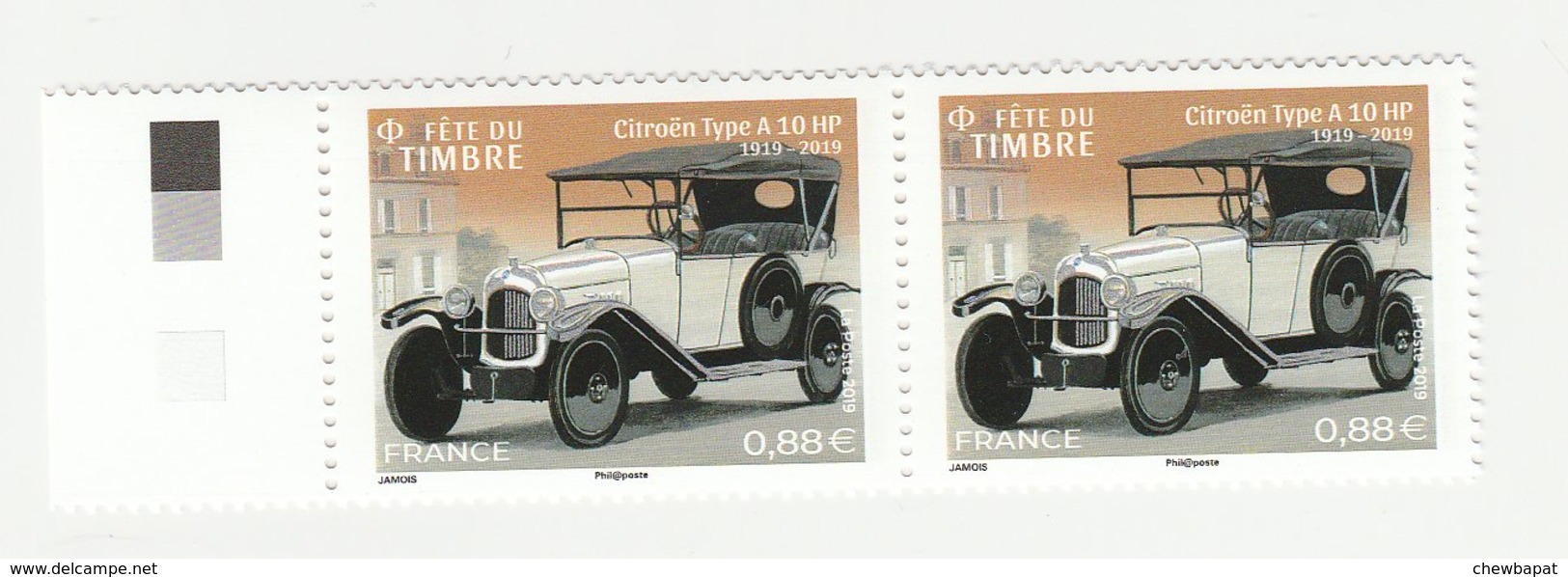 France 2019 - Fête Du Timbre - Citroën Type A10HP -  2timbres X 0,88€ - Neufs