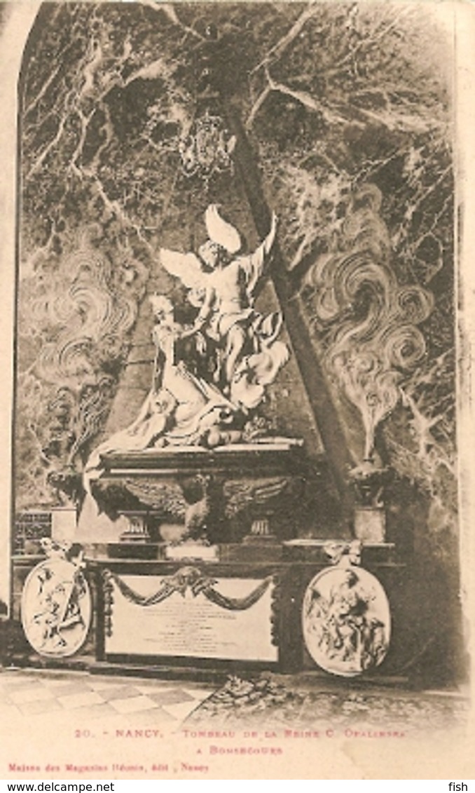France & Circulated,  Nancy Tombeau De La Reine Opalinska, Editeur Magasins Réunis, Coimbra Portugal 1903 (20) - Denkmäler