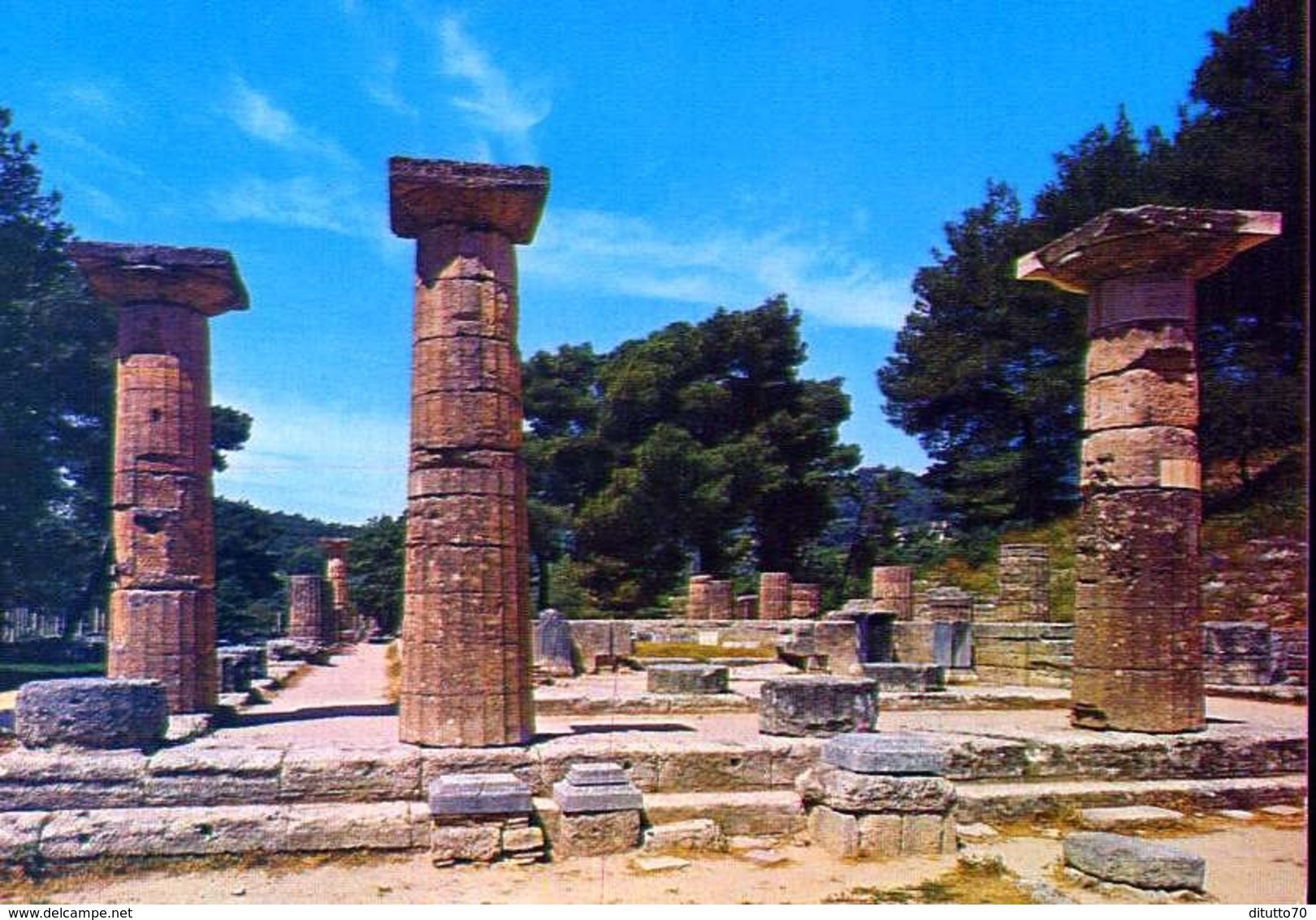 Olympia - The Temple Of Hera - Formato Grande Non Viaggiata – E 9 - Grecia