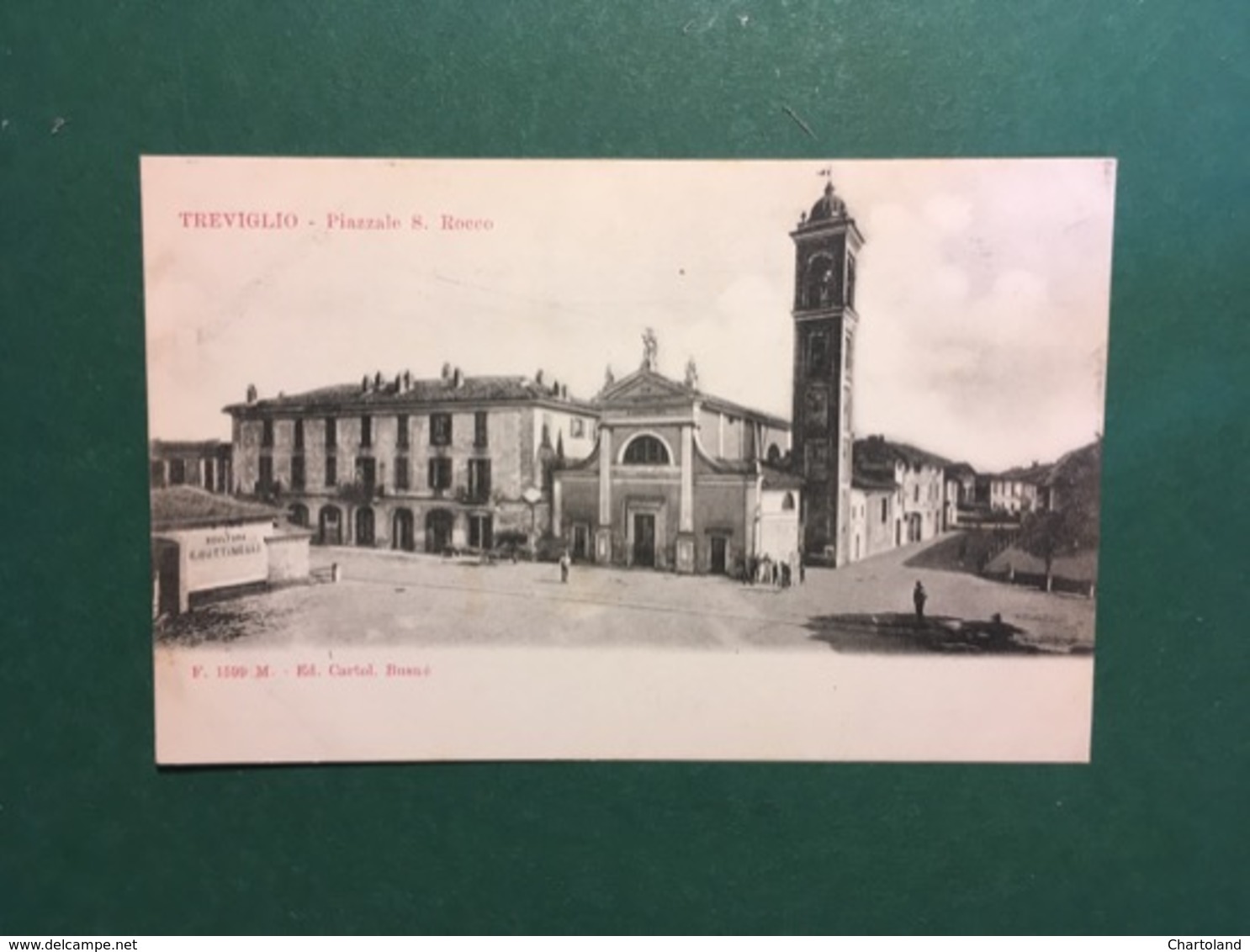 Cartolina Treviglio - Piazzale S. Rocco - 1900 Ca. - Bergamo