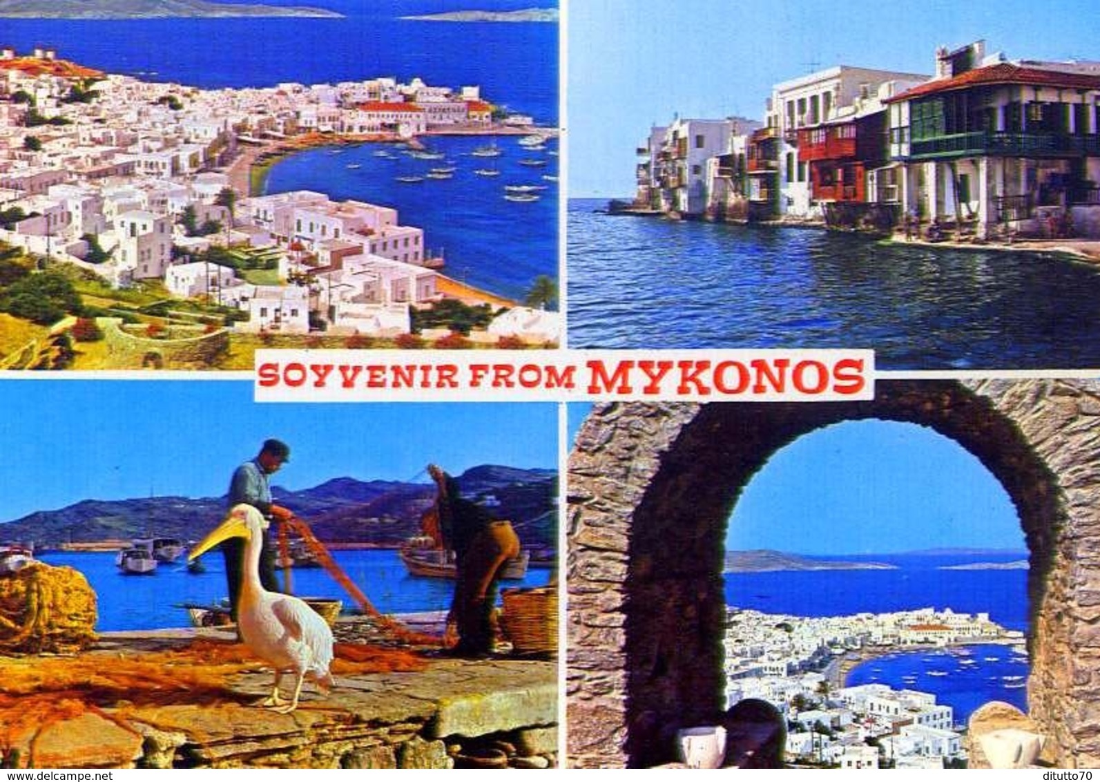 Souvenir From Mykonos - Formato Grande Non Viaggiata – E 9 - Grecia