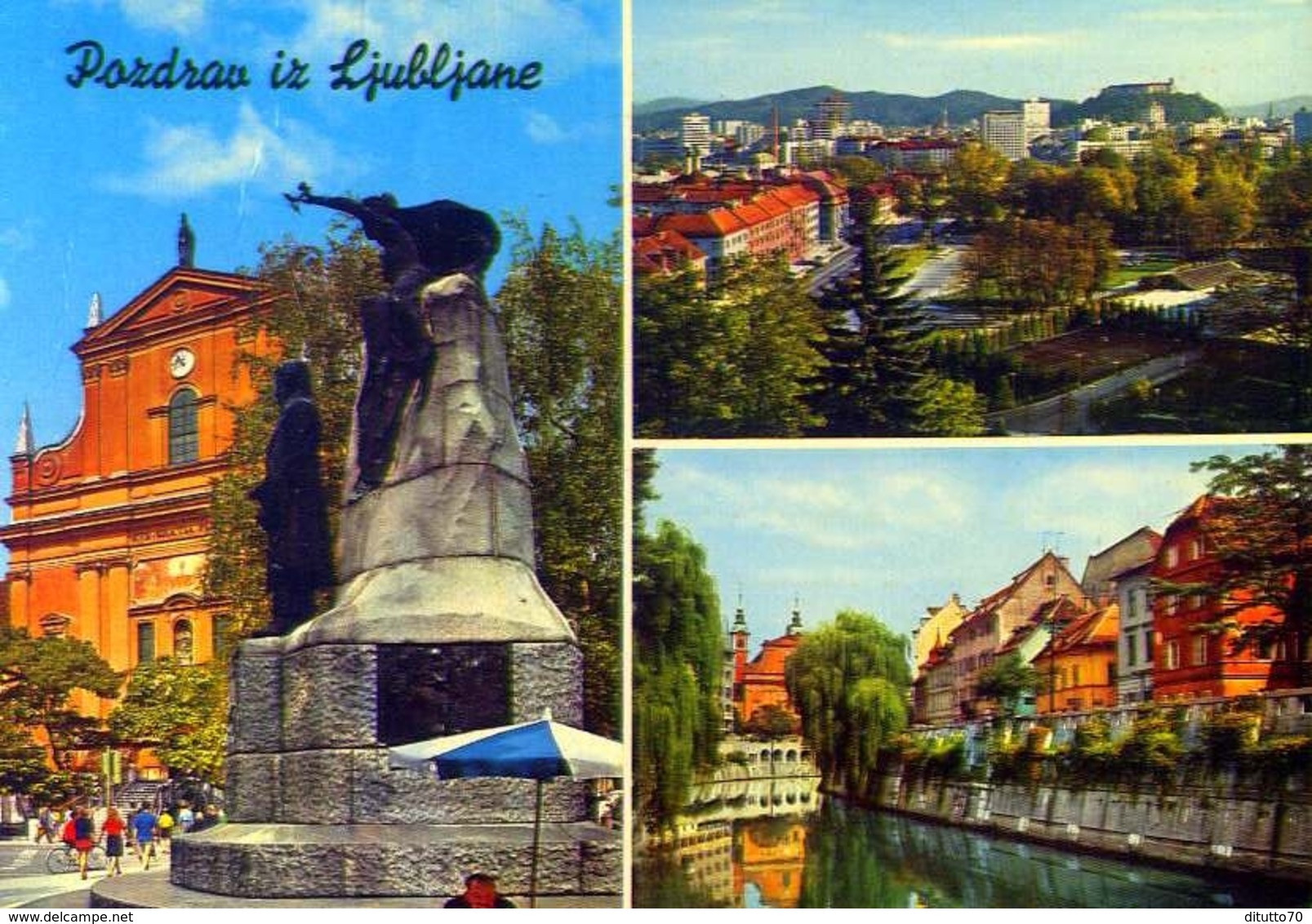 Pozdrav Iz Ljubljane - Slovenija - 63 - Formato Grande Viaggiata Mancante Di Affrancatura – E 9 - Jugoslavia