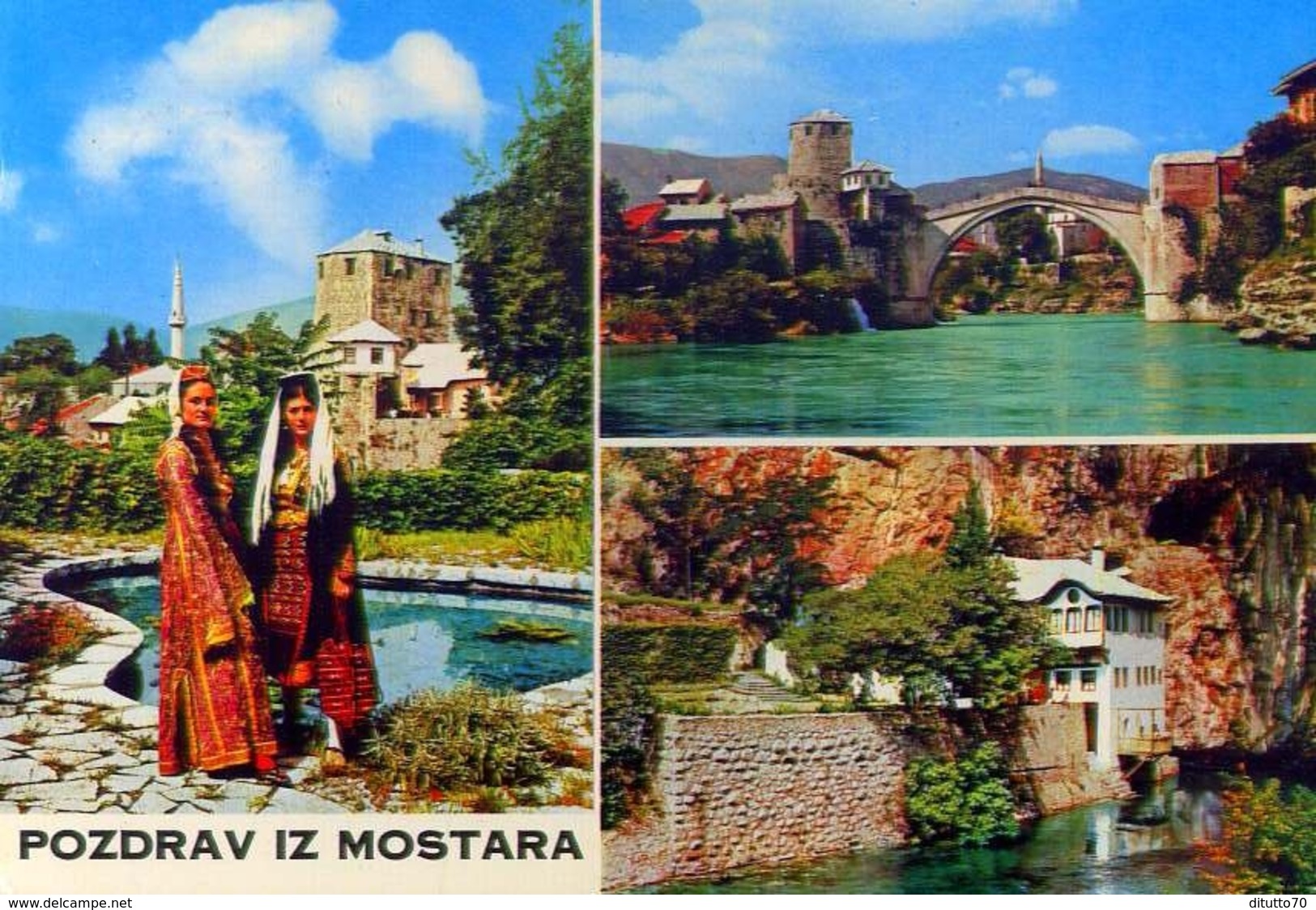 Pozdrav Iz Mostara - Formato Grande Viaggiata Mancante Di Affrancatura – E 9 - Yugoslavia