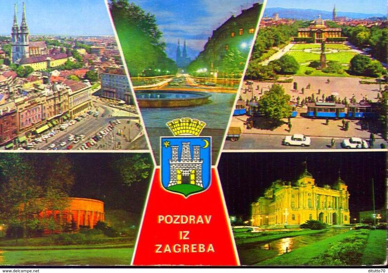 Pozdrav Iz Zagreba - Formato Grande Viaggiata – E 9 - Joegoslavië
