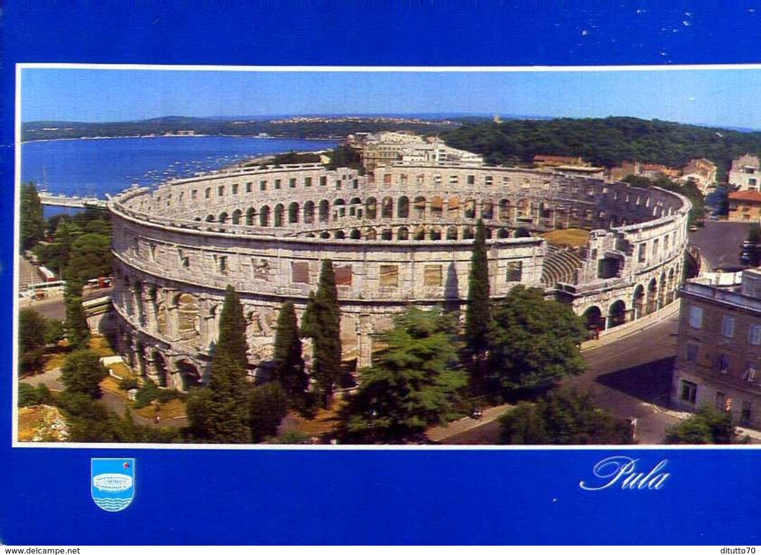 Pula - Arena - Formato Grande Viaggiata Mancante Di Affrancatura – E 9 - Jugoslavia