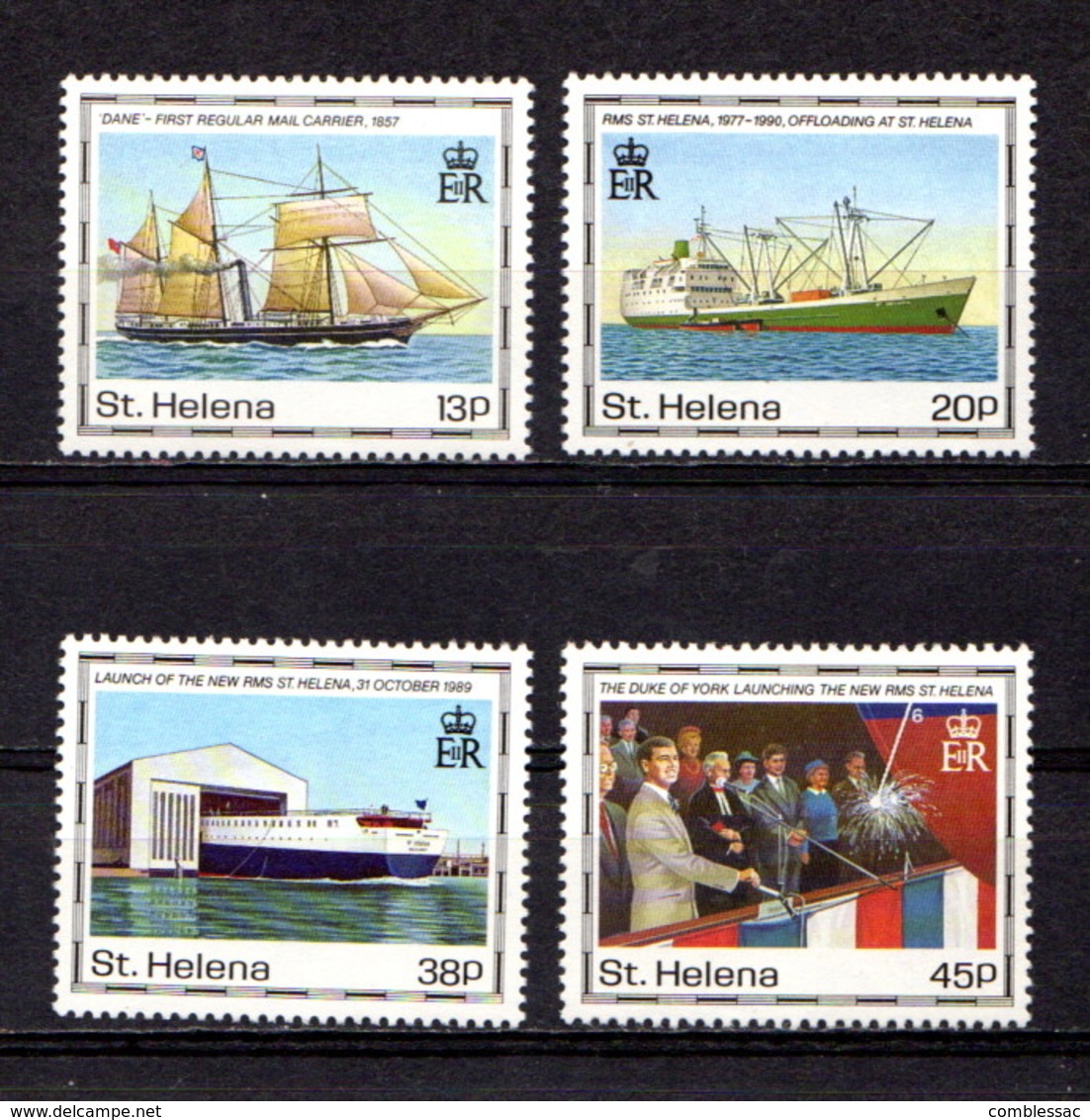 SAINT  HELENA    1990    Maiden  Voyage  Of  St  Helena  II    Set  Of   4    MNH - Saint Helena Island