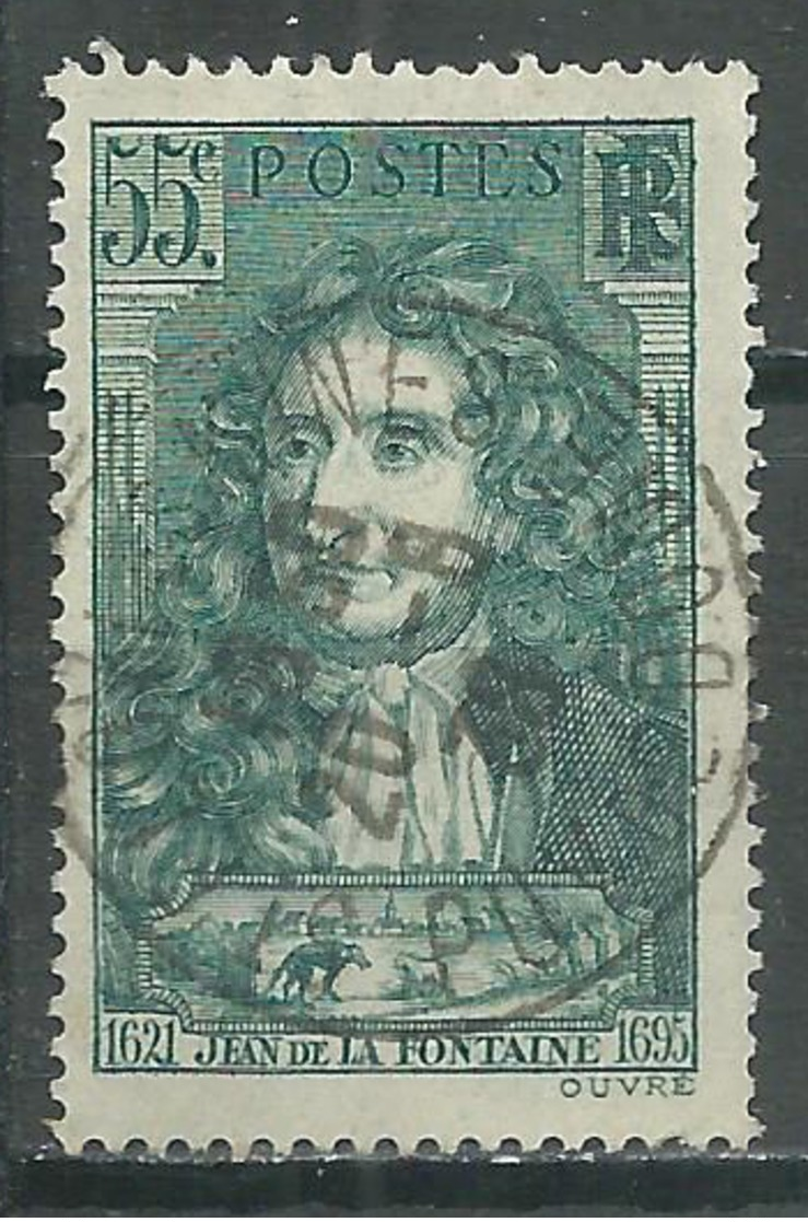 France YT N°397 Jean De La Fontaine Oblitéré ° - Used Stamps