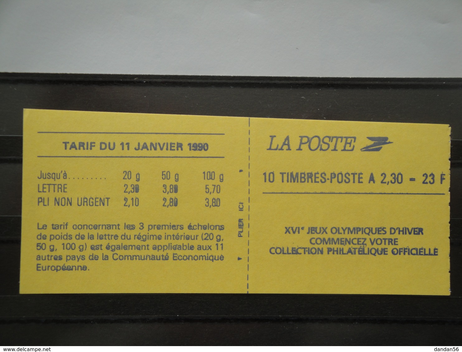 1990 France  Yv Carnet 2630 - C2 - C ** MNH  Découpe Oblique Michel 2755   Marianne - Booklets