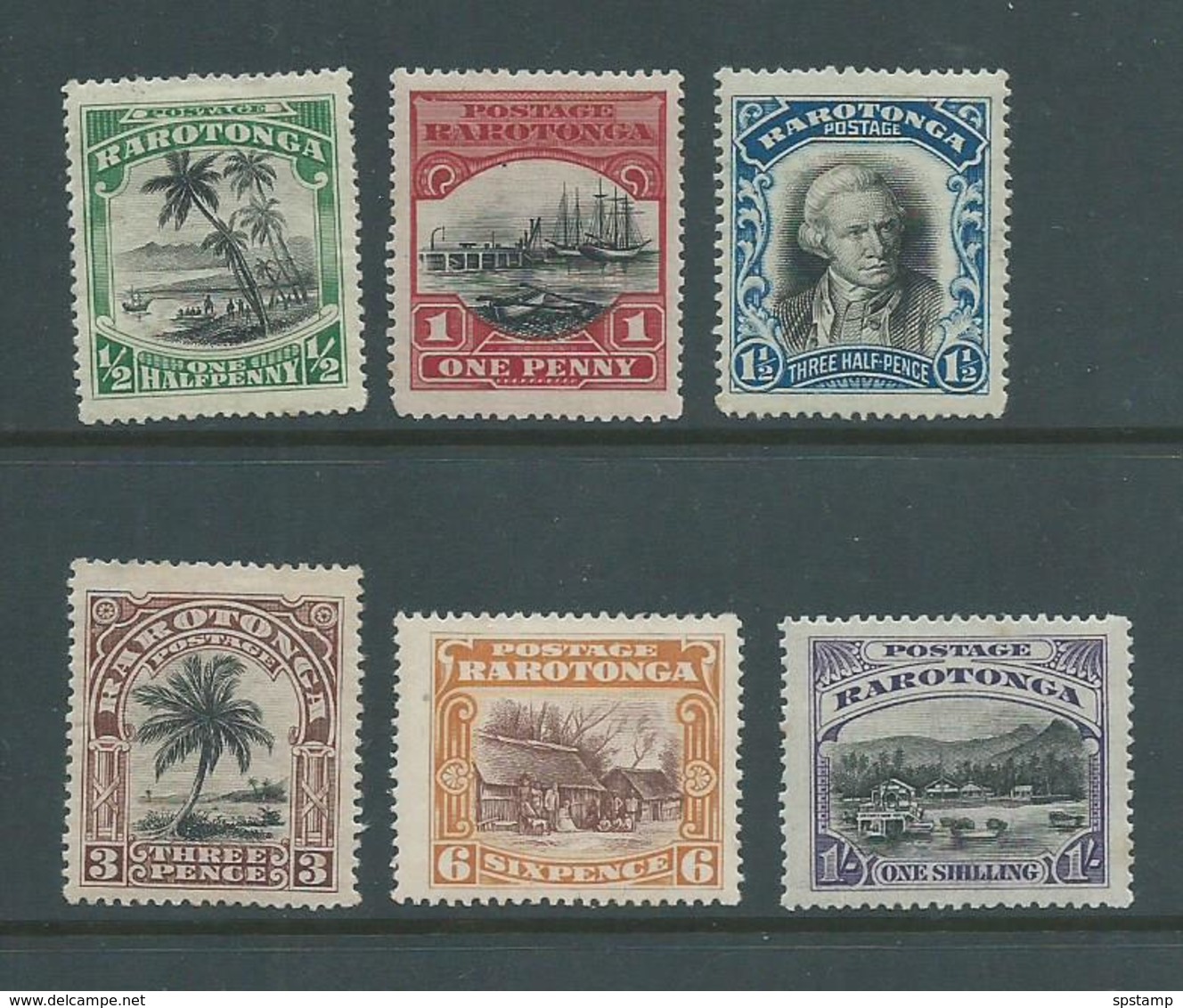 Cook Islands 1920 Definitive Set Of 6 Mint - Cook