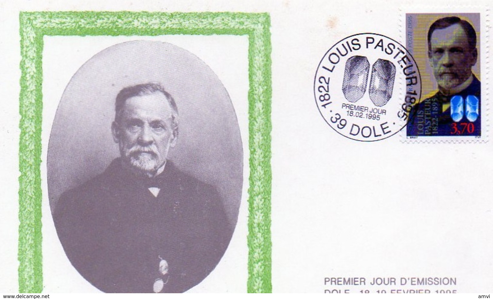 B01 - 5 Documents Louis Pasteur - 2 Enveloppes 1er Jour Et 3 Cartes Postales Premier Jour - Médecine