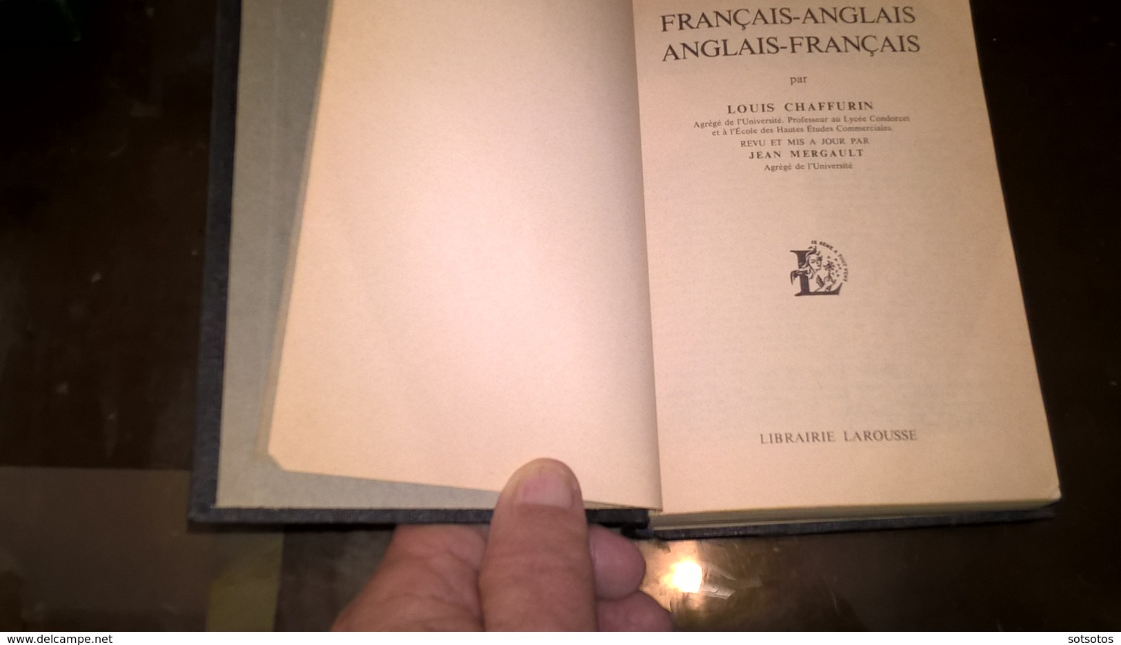 FRANCAIS-ANGLAIS Et ANGLAIS-FRANCAIS DICTIONNAIRE Par L. CHAFFURIN (1968) Ed. LAROUSSE De POCHE  - 522 Pages (11,50Χ17 C - Dictionaries