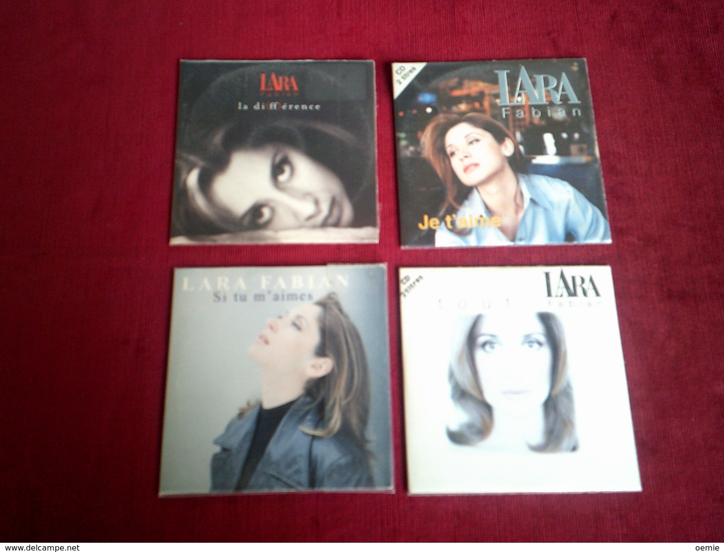 LARA FABIAN   °  COLLECTION DE 4 CD SINGLE - Collections Complètes