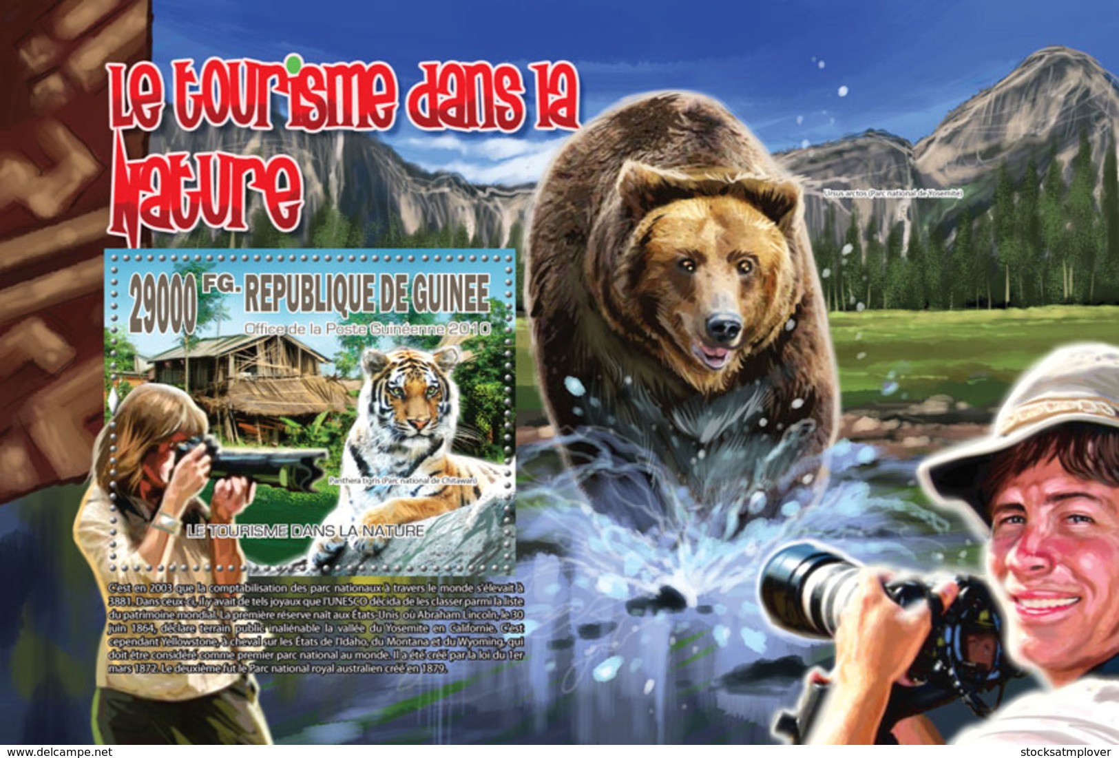 Guinea 2010  Tourism In The Nature, Tiger , Bear - Guinea (1958-...)