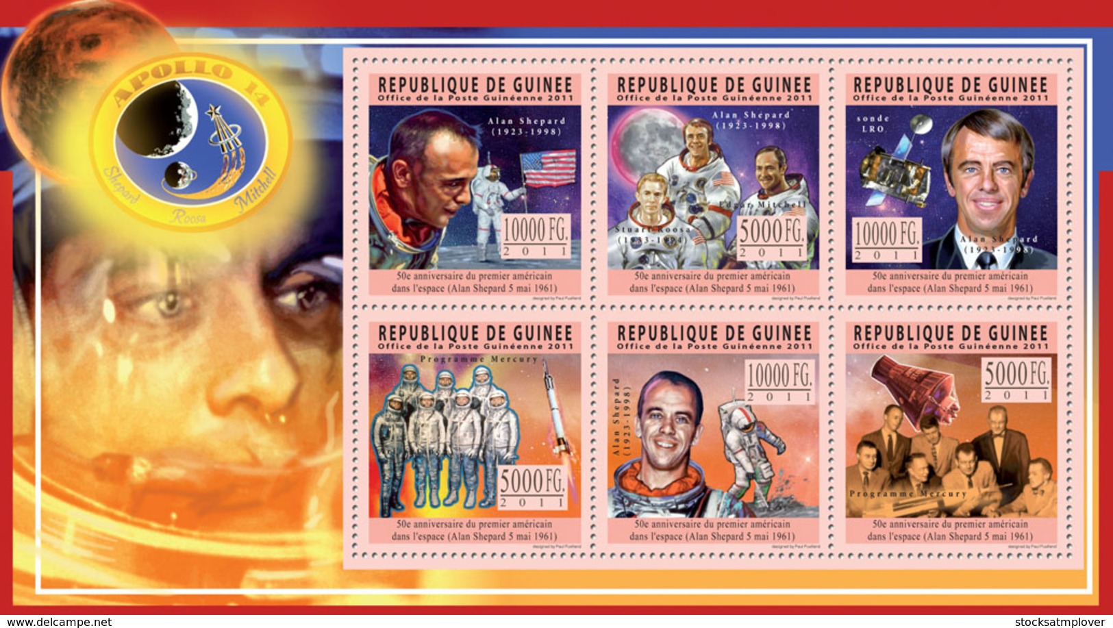 Guinea 2011  First American In Space, ( Alan Shepard ). - Guinea (1958-...)