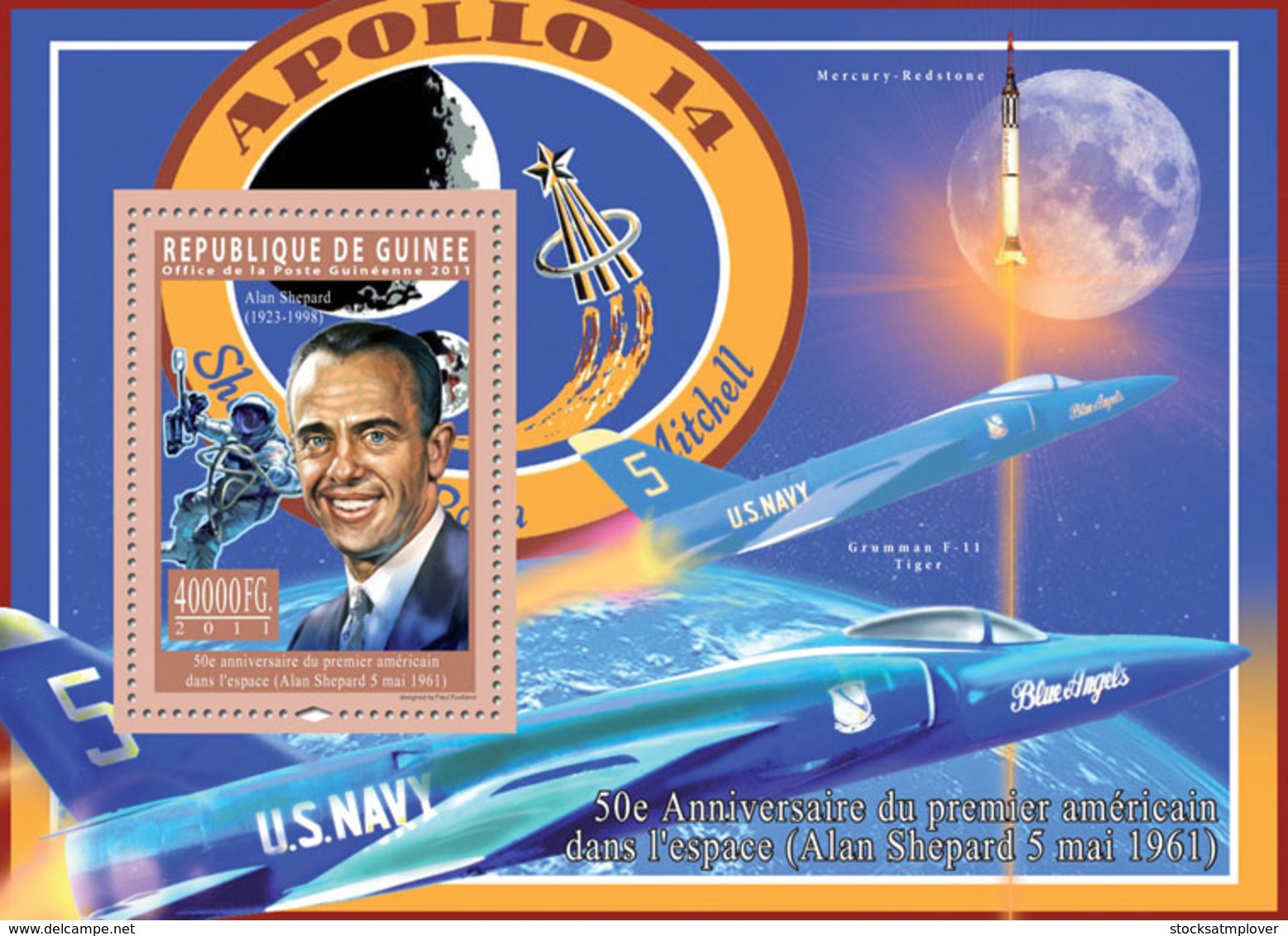 Guinea 2011  First American In Space, ( Alan Shepard ). - Guinea (1958-...)