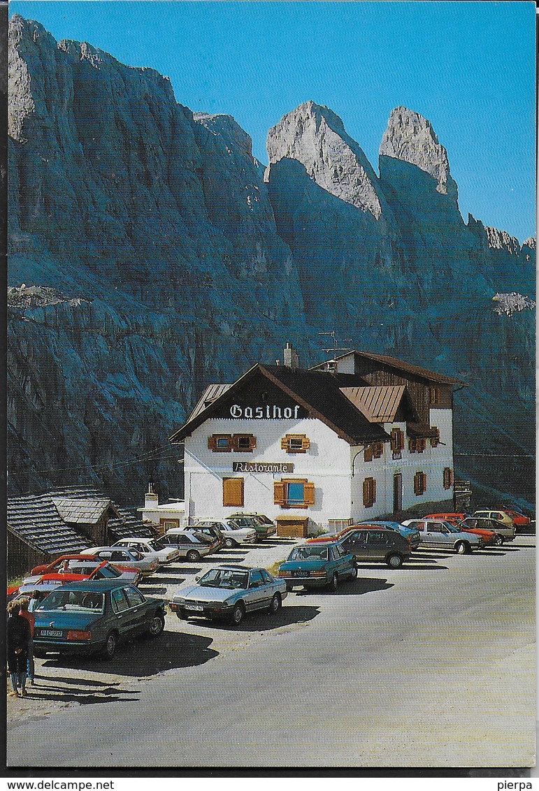 DOLOMITI - RIFUGIO OSPIZIO GASTHOF PASSO GARDENA - TIMBRO DEL RIFUGIO - NUOVA - Alberghi & Ristoranti